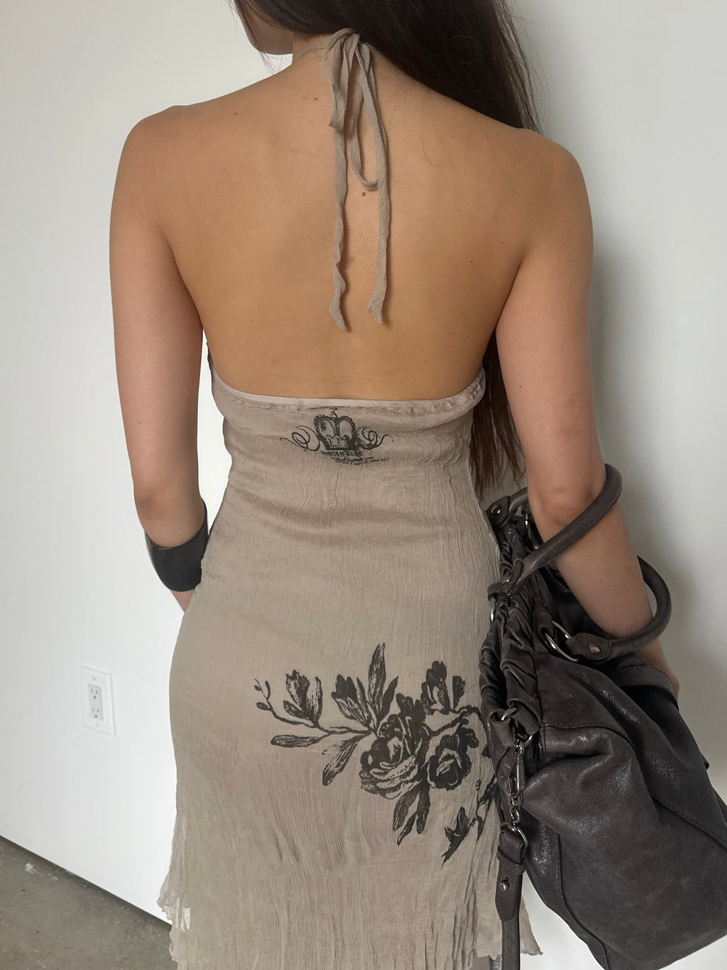 vintage italian 100% silk dress