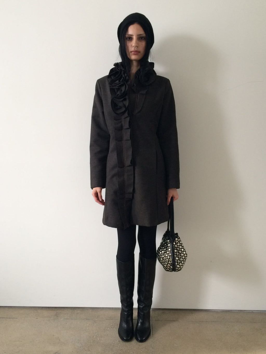 vintage wool coat size s/m