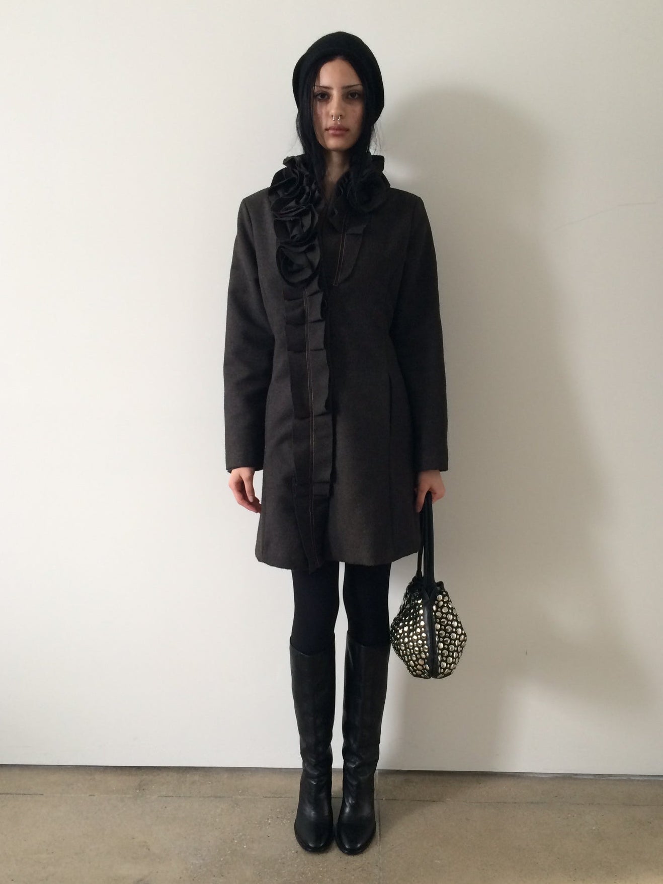 vintage wool coat size s/m