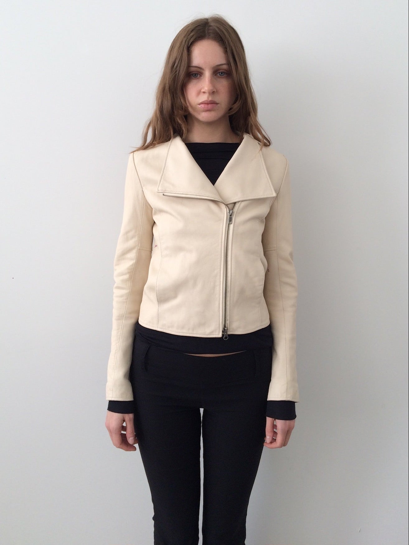 le ciel bleu leather jacket