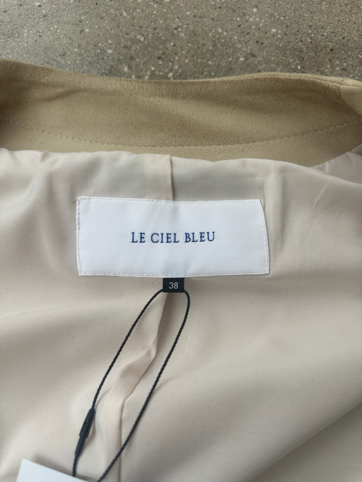 le ciel bleu goat leather jacket