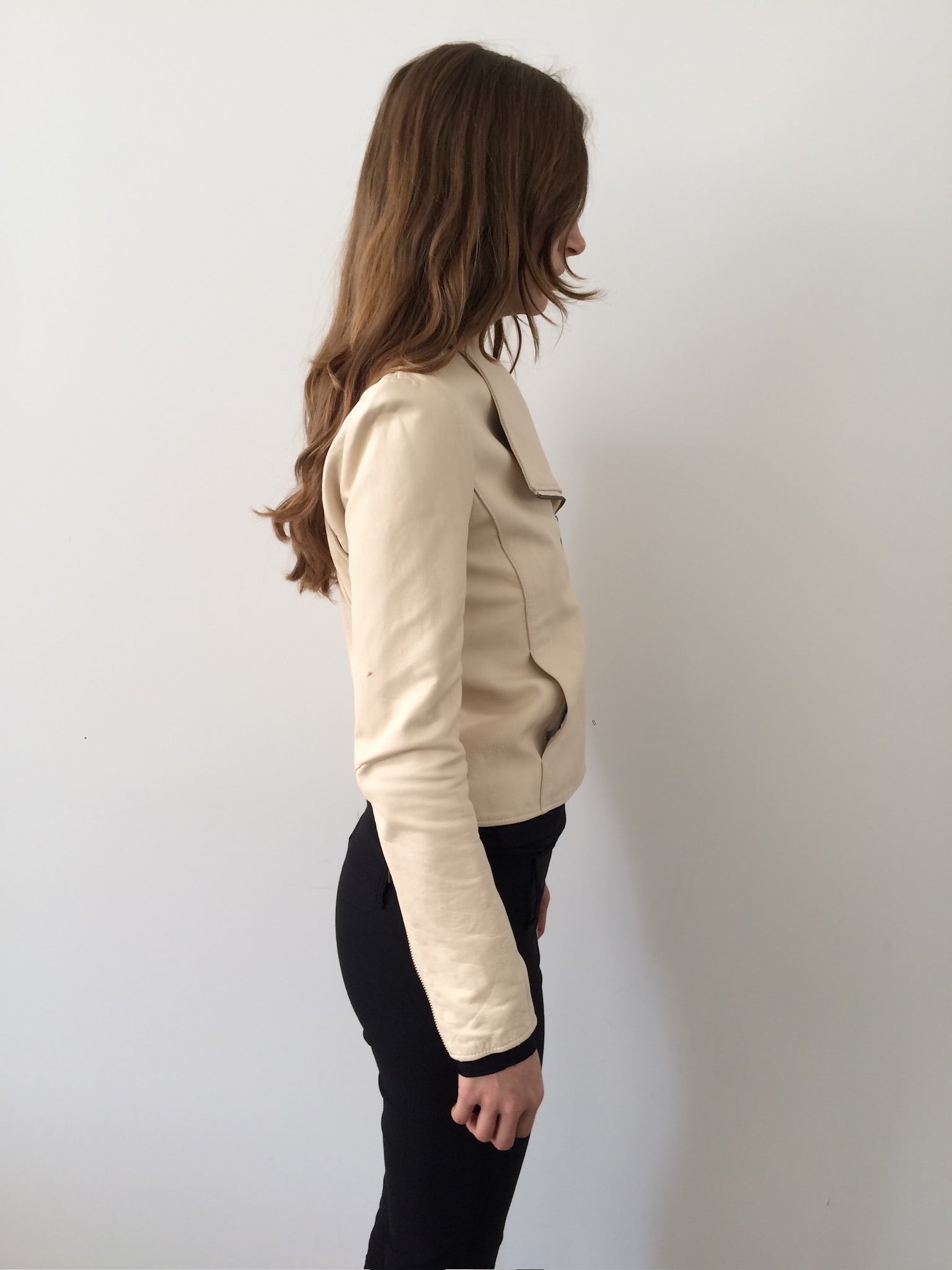 le ciel bleu leather jacket