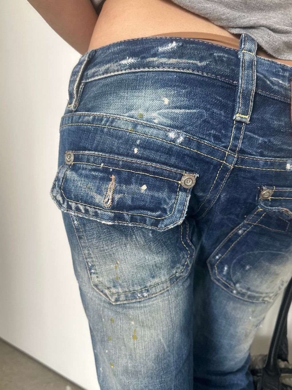 dsquared ultra low rise denim