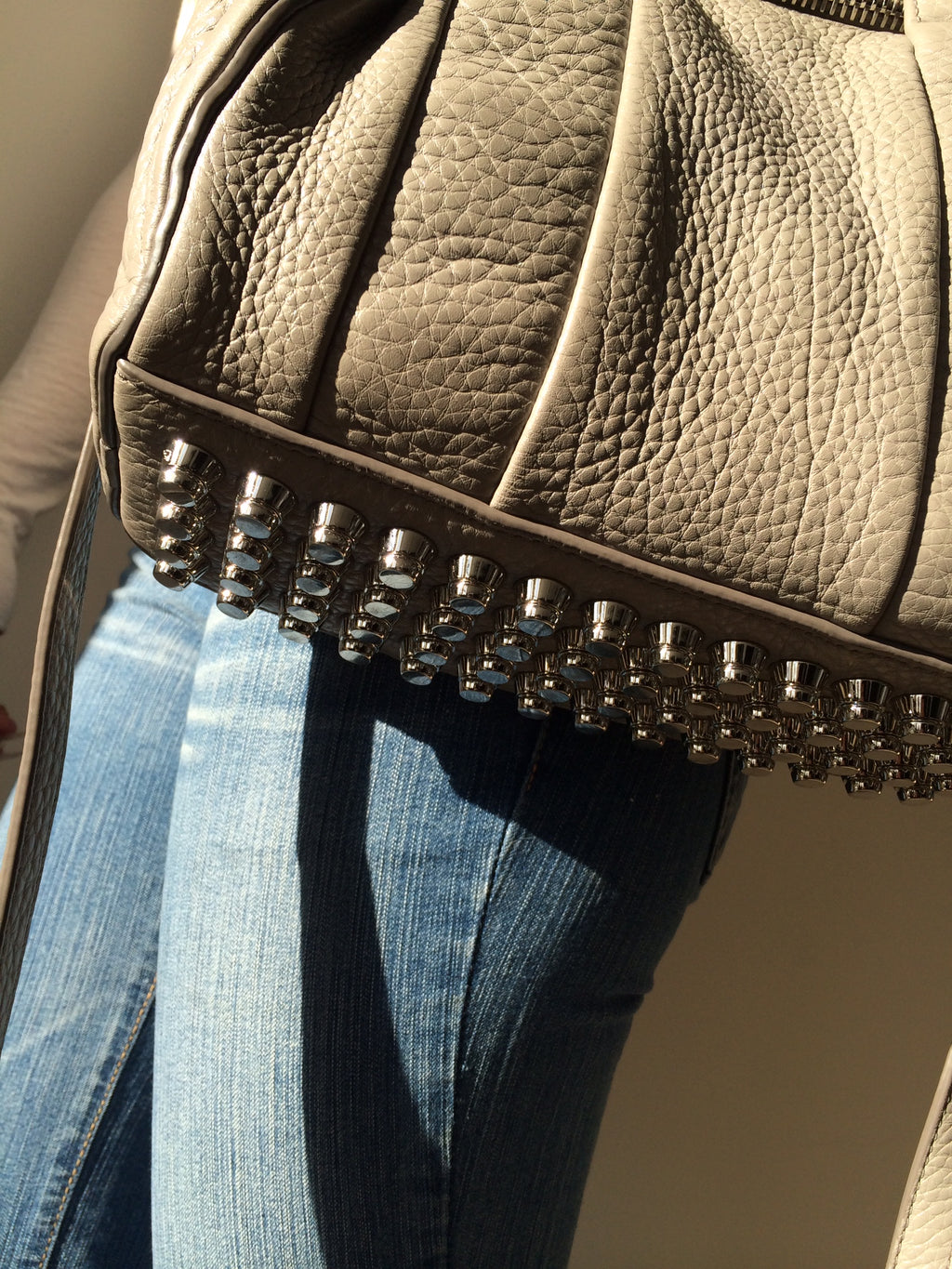 grey alexander wang rocco bag
