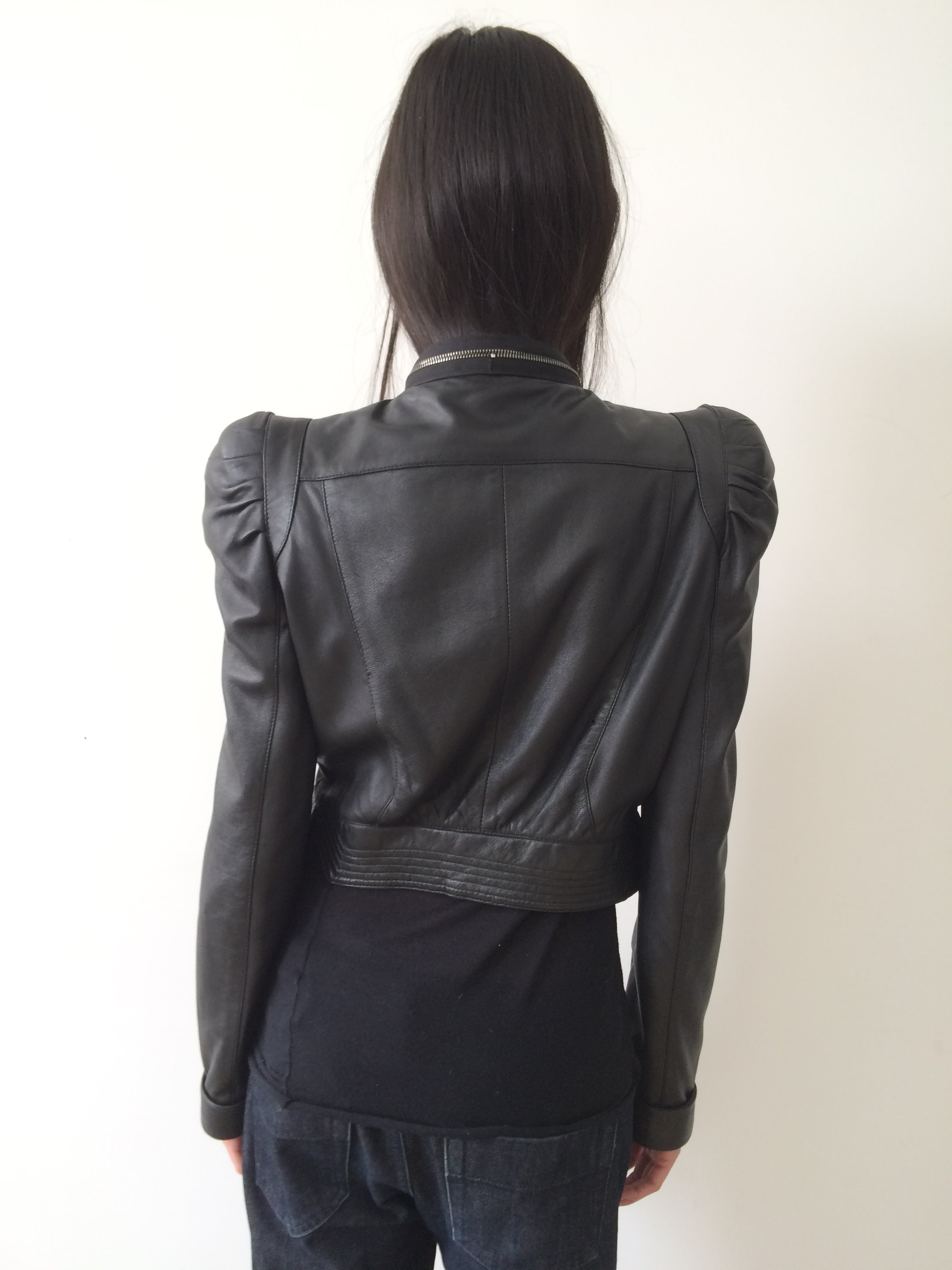 vintage ermanno scervino black zippered jacket