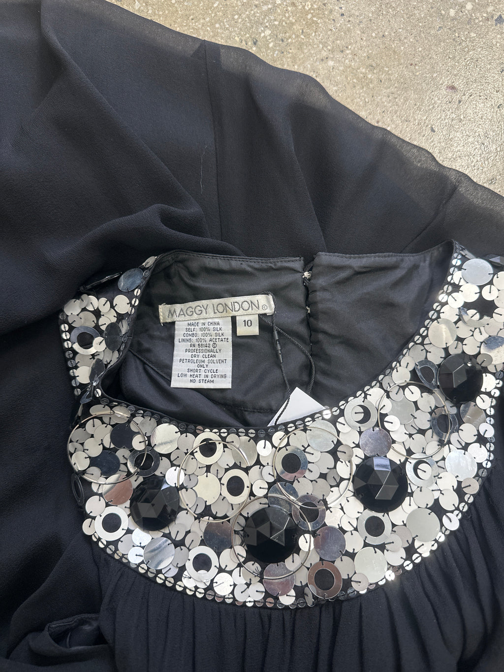 maggy london silk dress