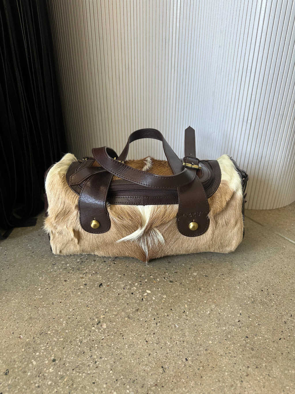 pony hair bag made in italy