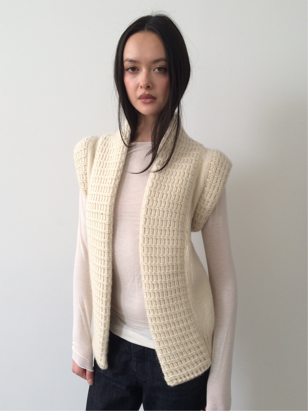 balenciaga cream knit