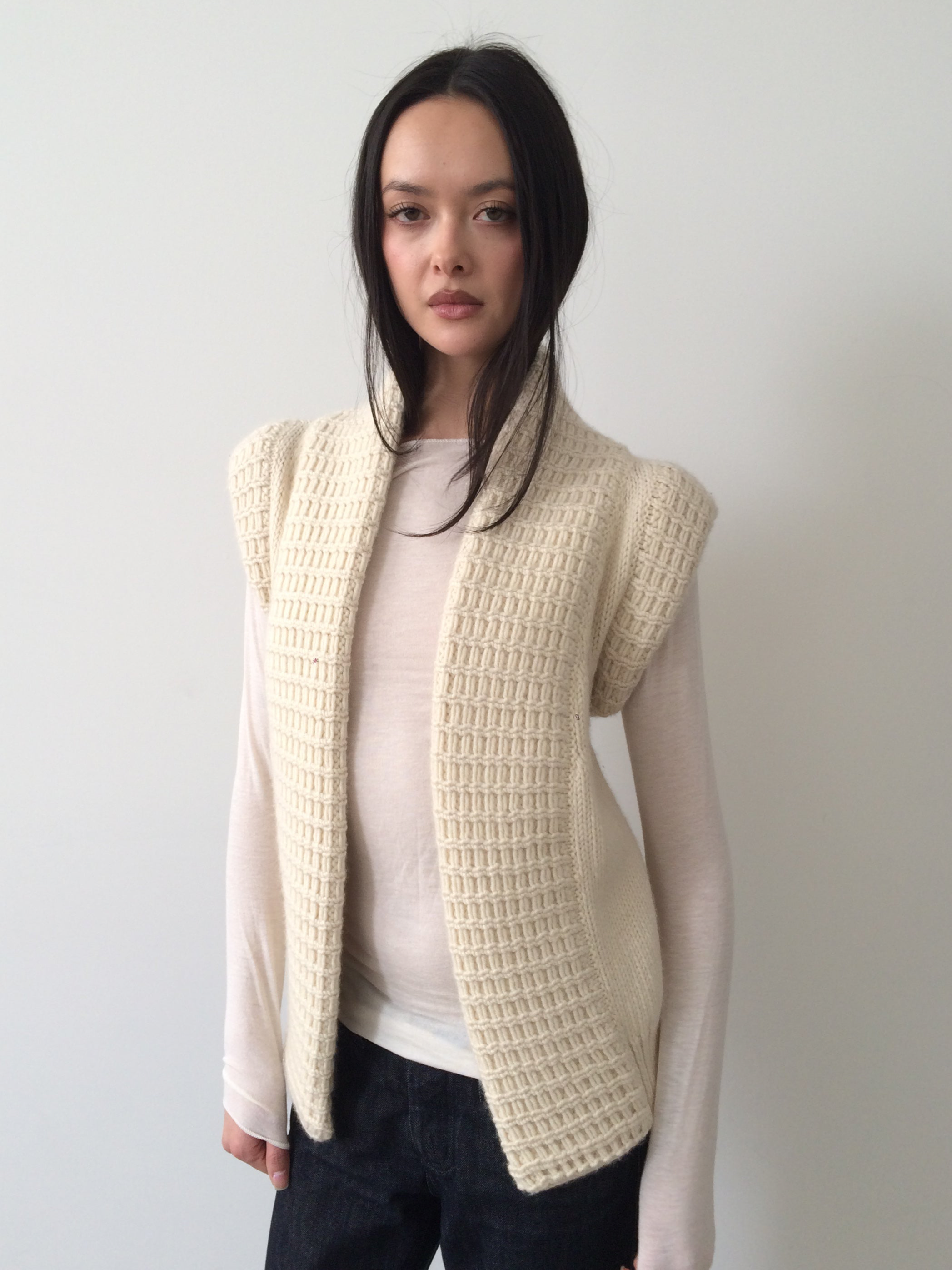 balenciaga cream knit