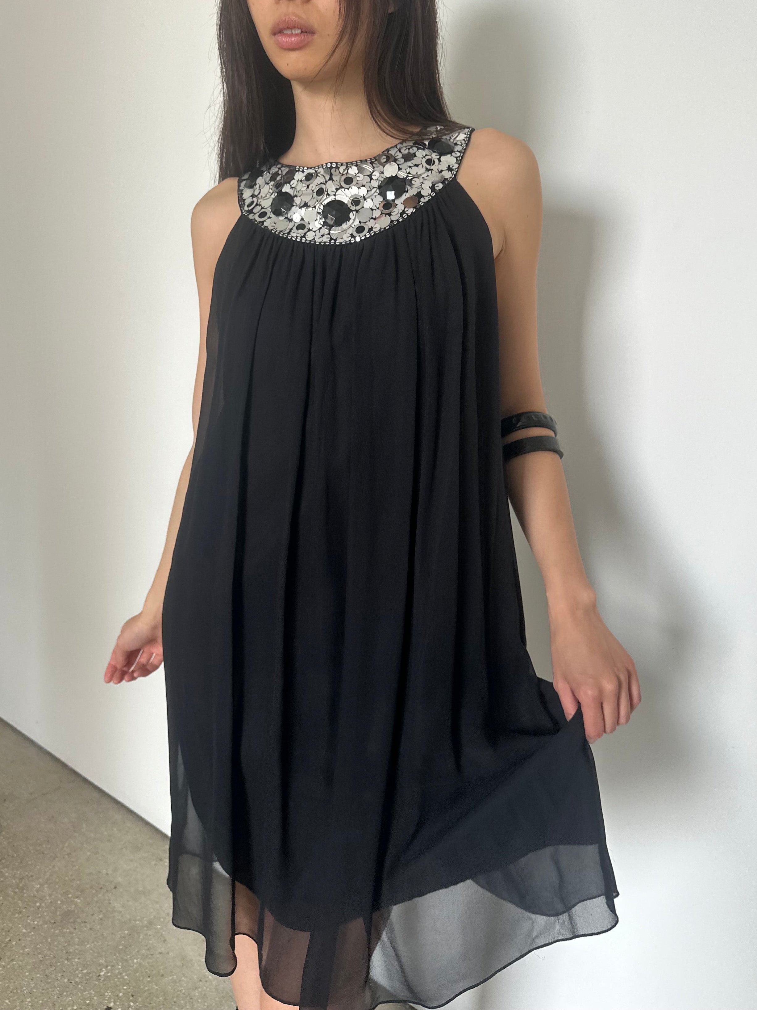maggy london silk dress