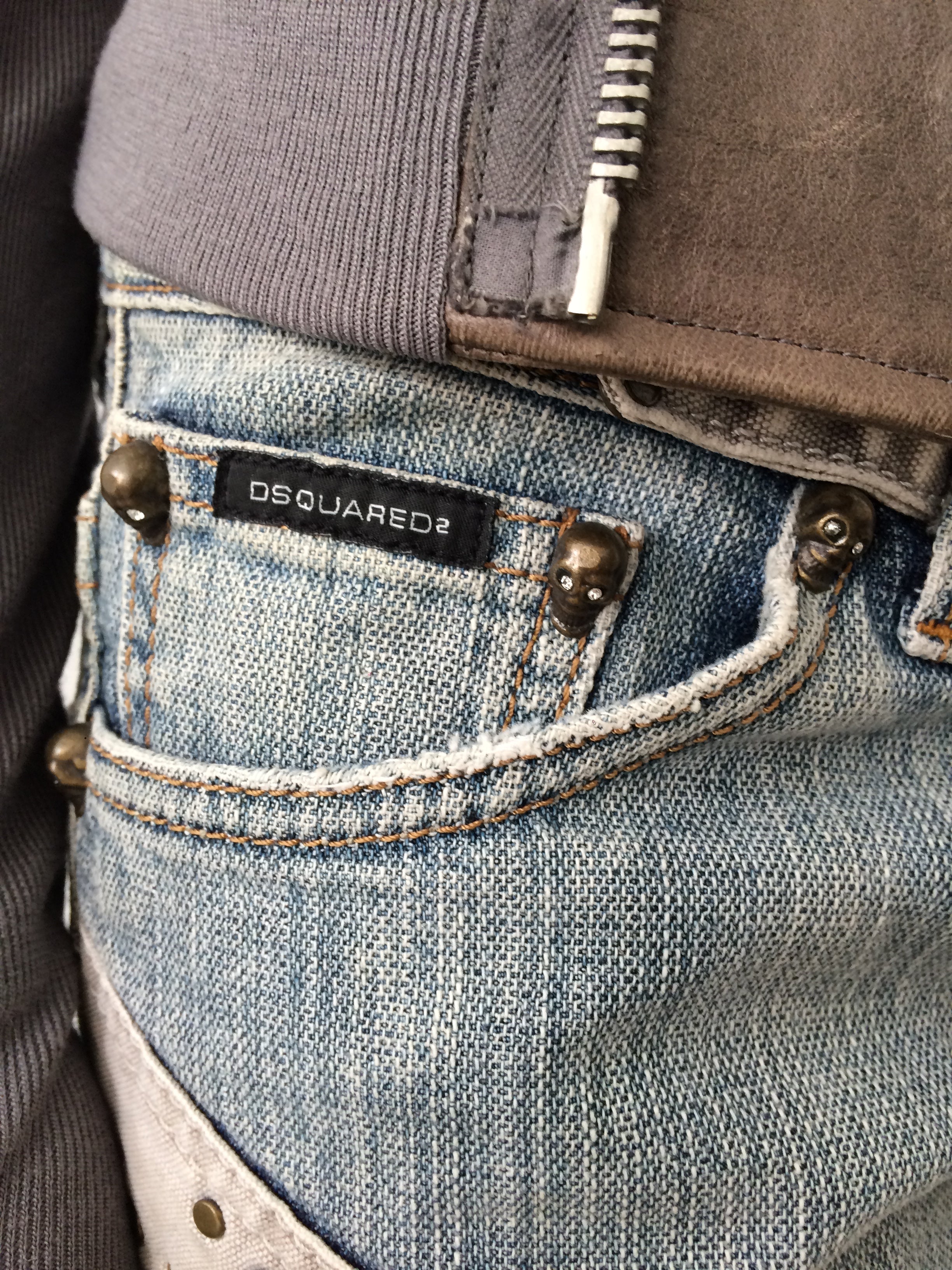 dsquared distressed light wash jeans