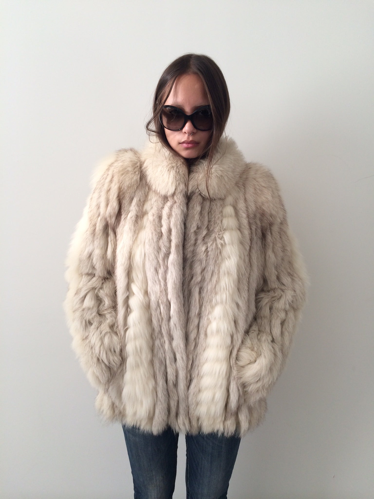 vintage fox fur coat