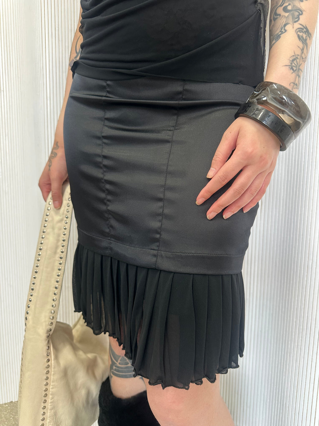 cristinaeffe lace and satin dress made in italy