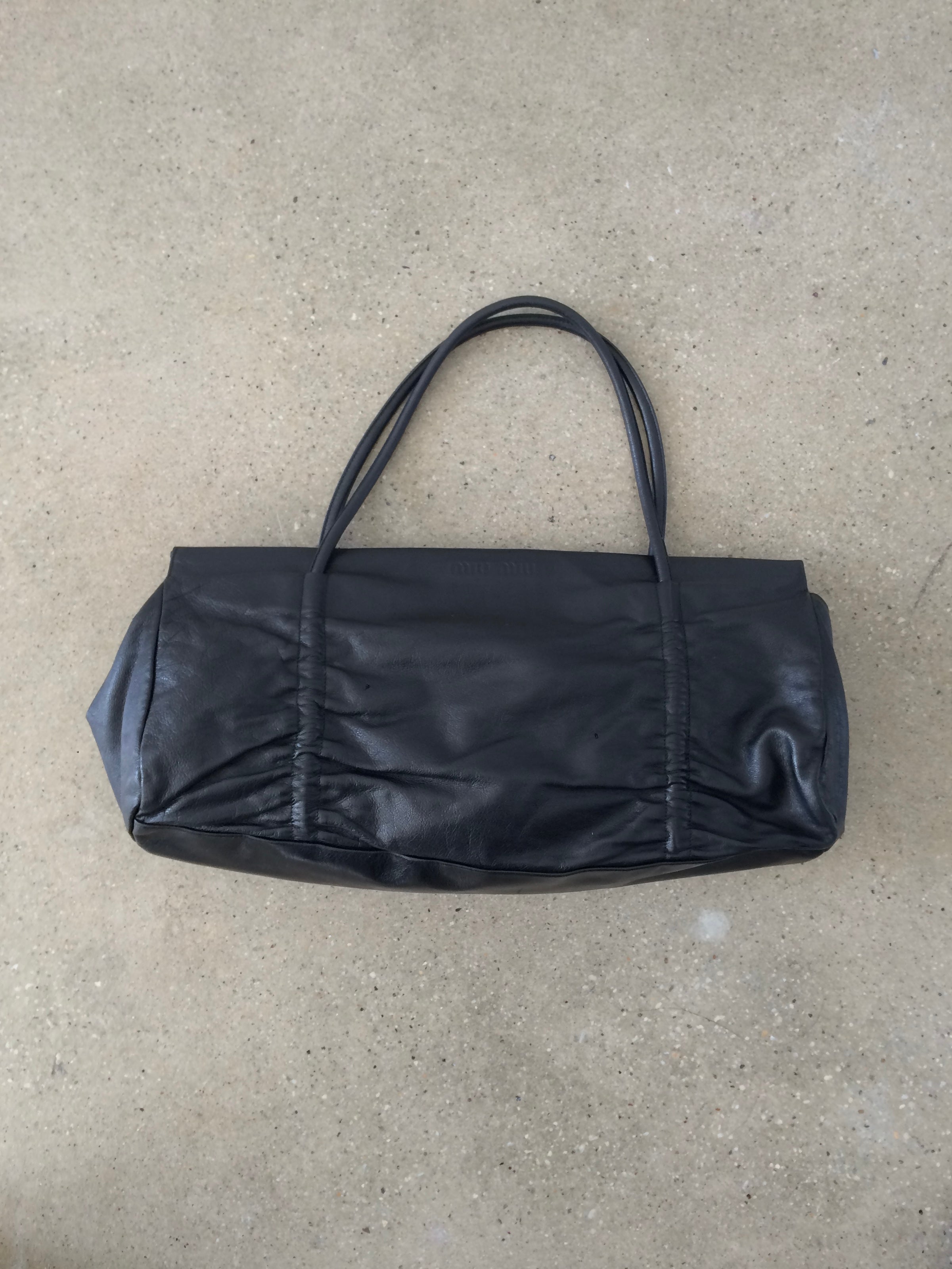 vintage miu miu ruched bag