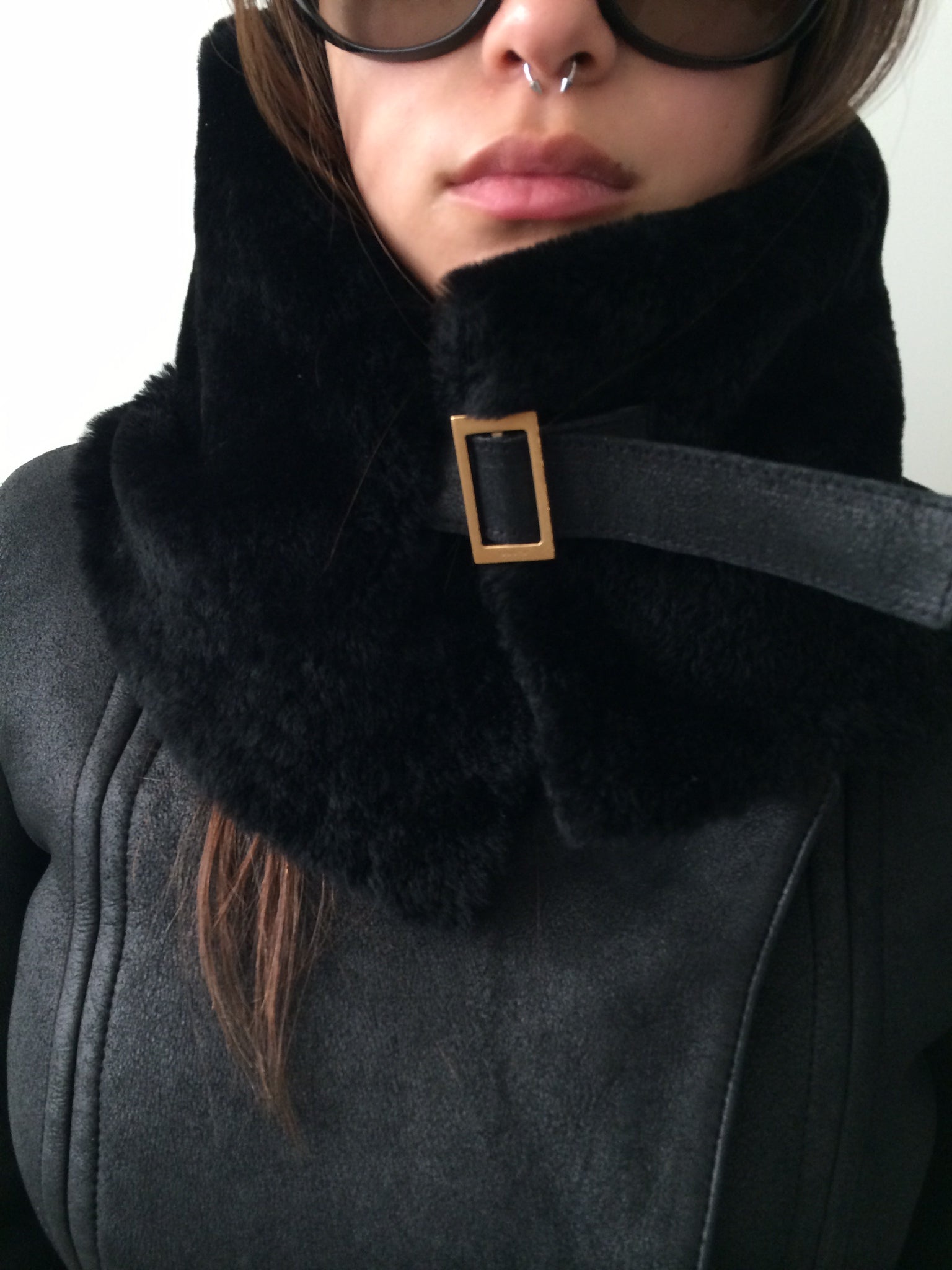 vintage gucci by tom ford era f/w 2003 shearling coat