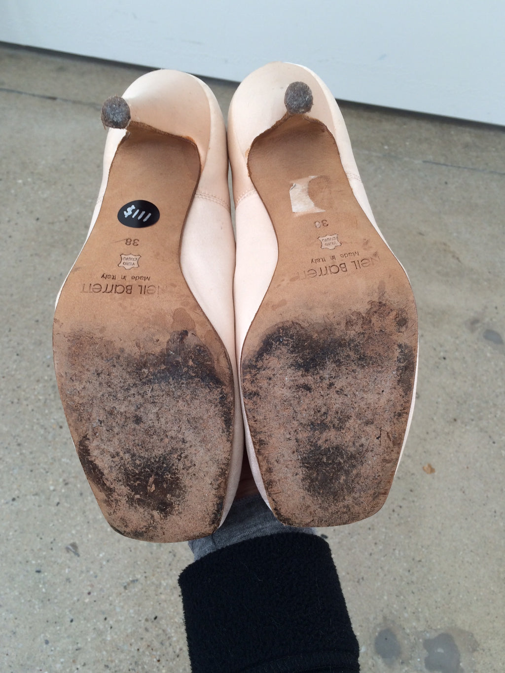 neil barrett ballerina heels size 38