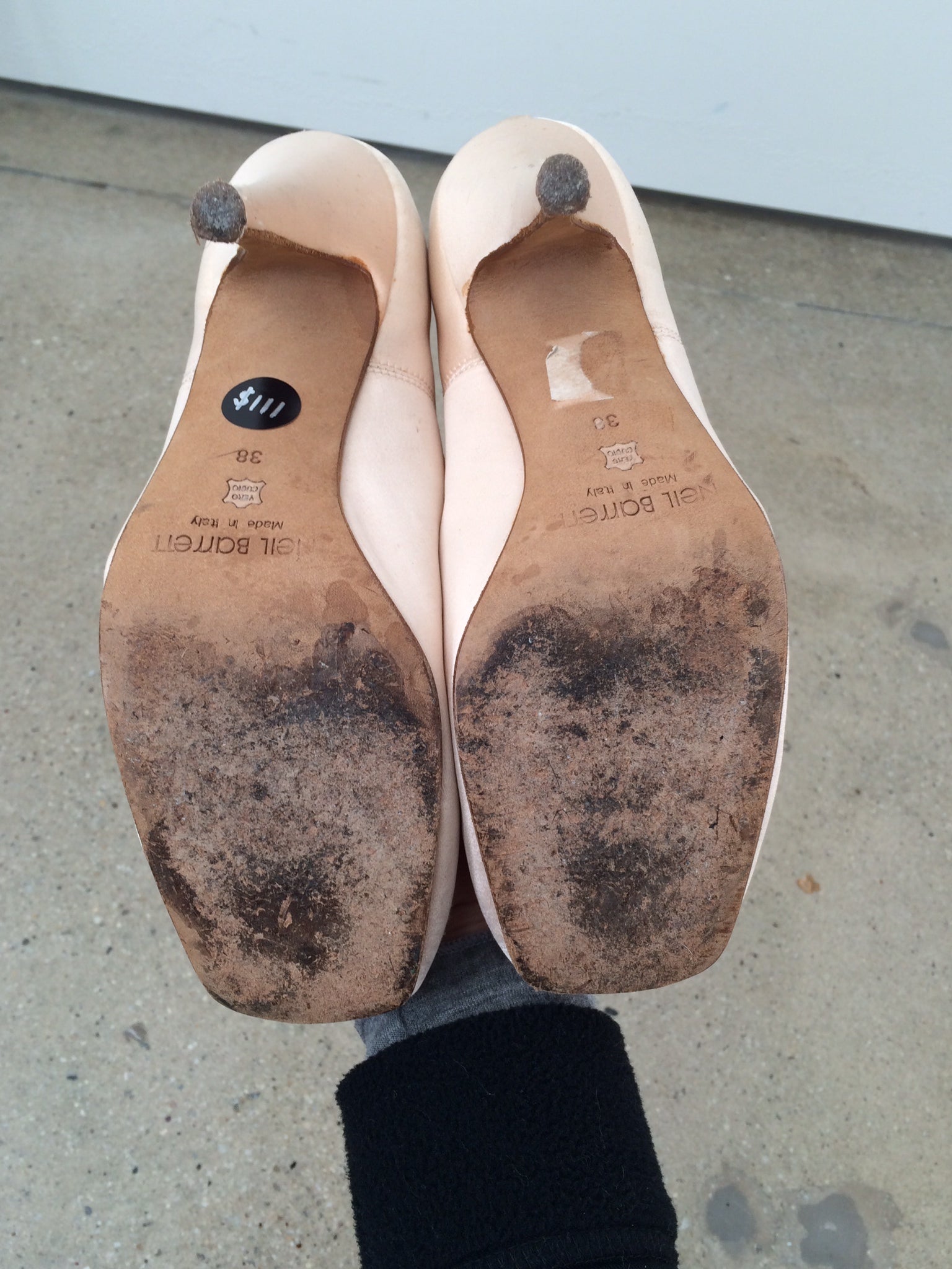 neil barrett ballerina heels size 38