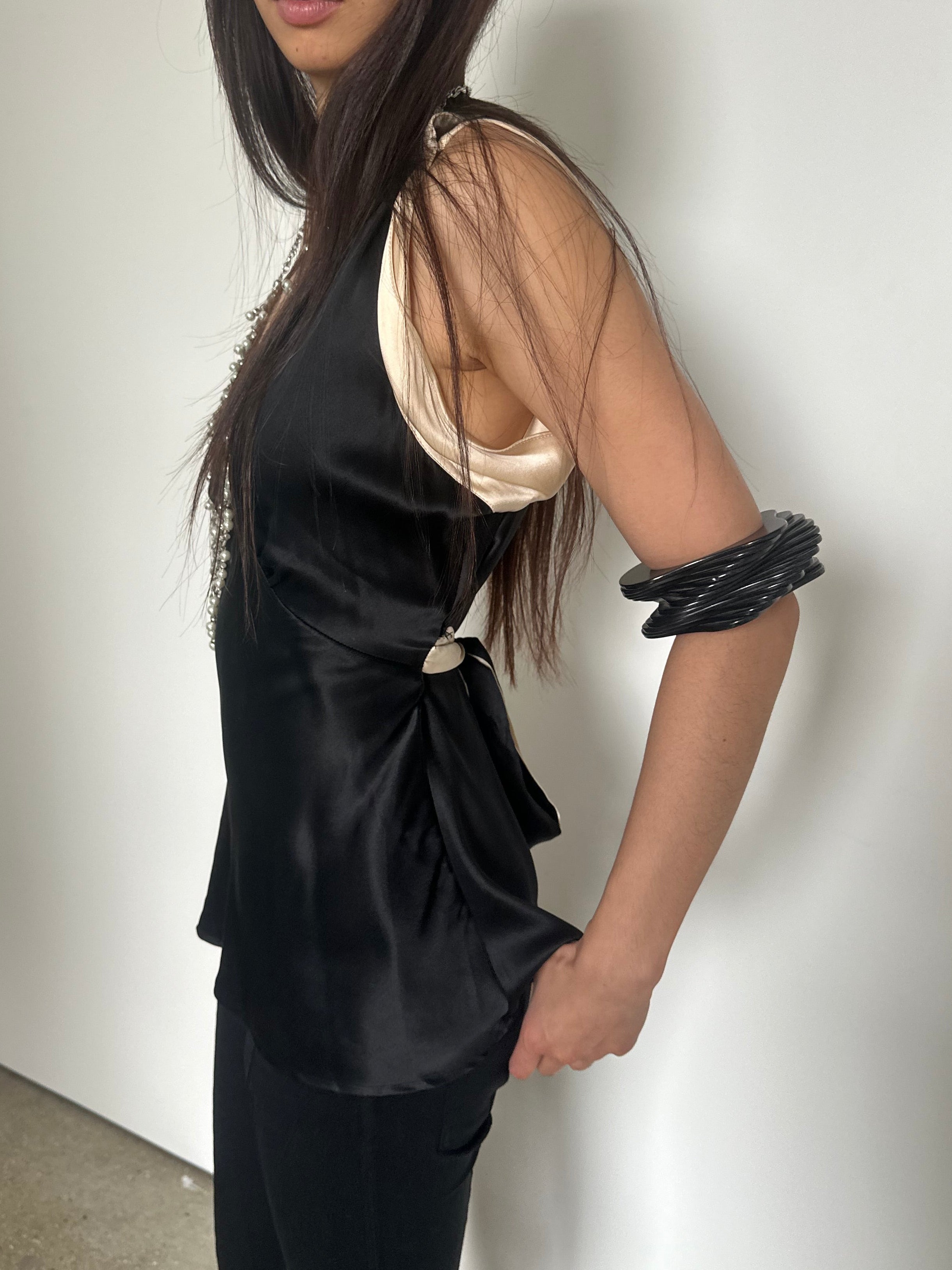 vintage silk blouse