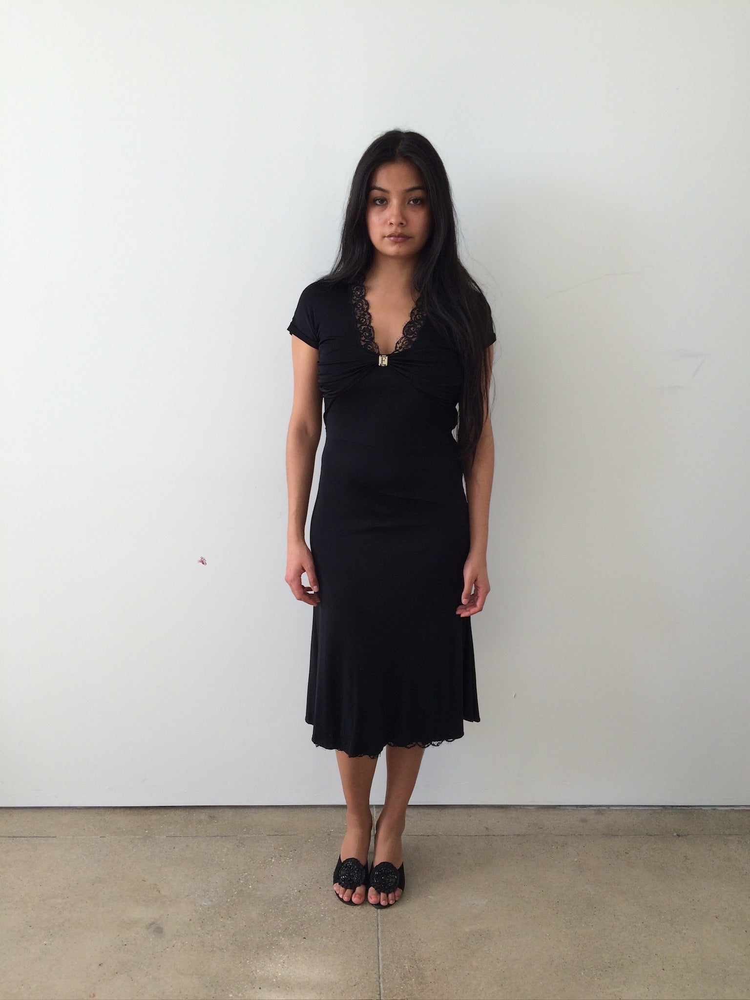 vintage alberta ferreti slip dress