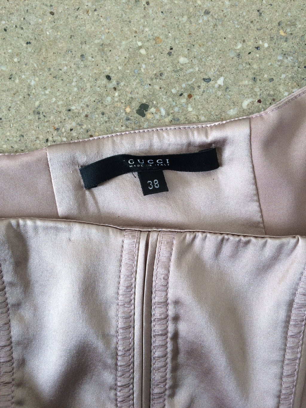 vintage gucci by tom ford blush dress