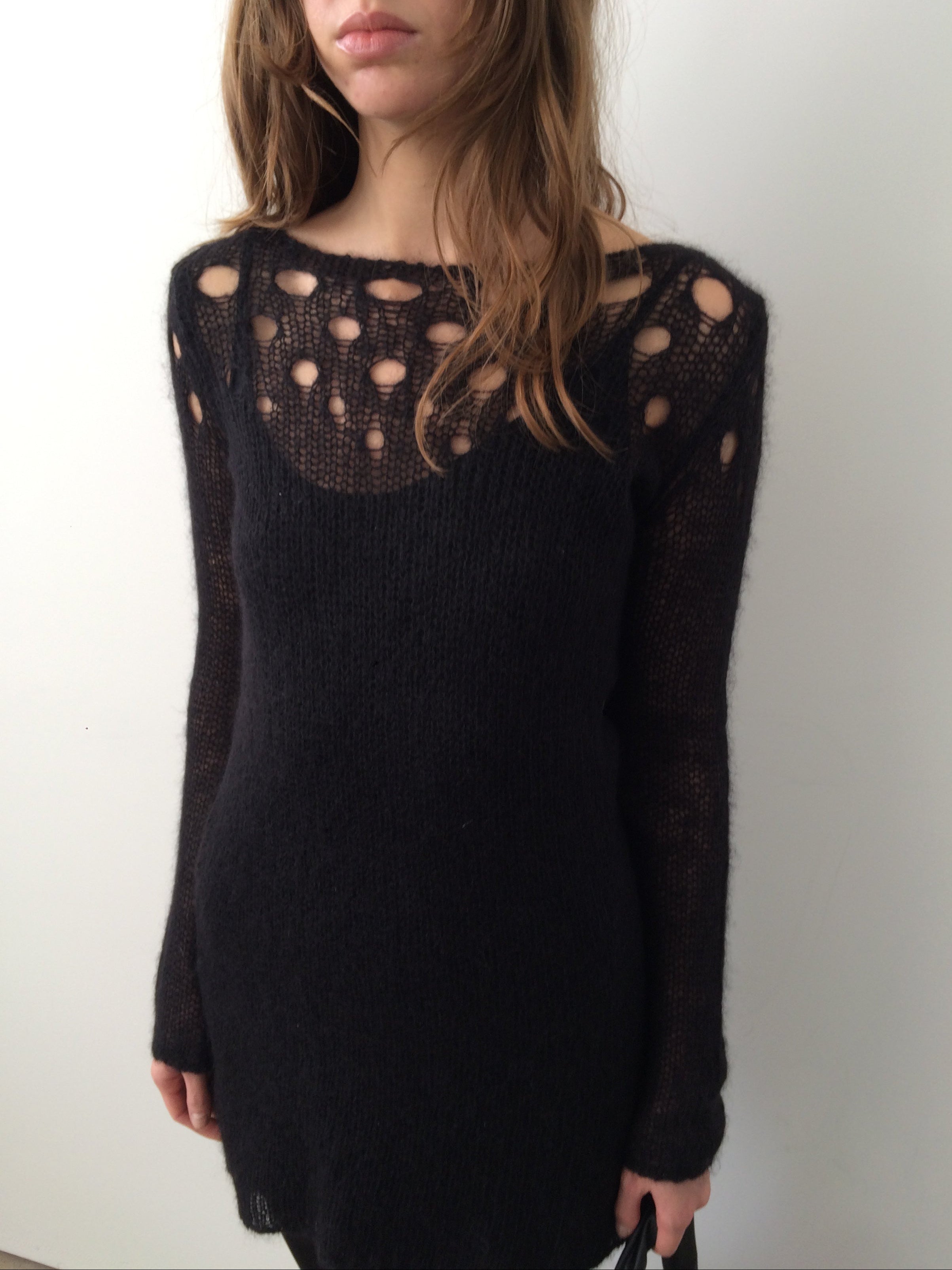 nolita cut hole sweater dress