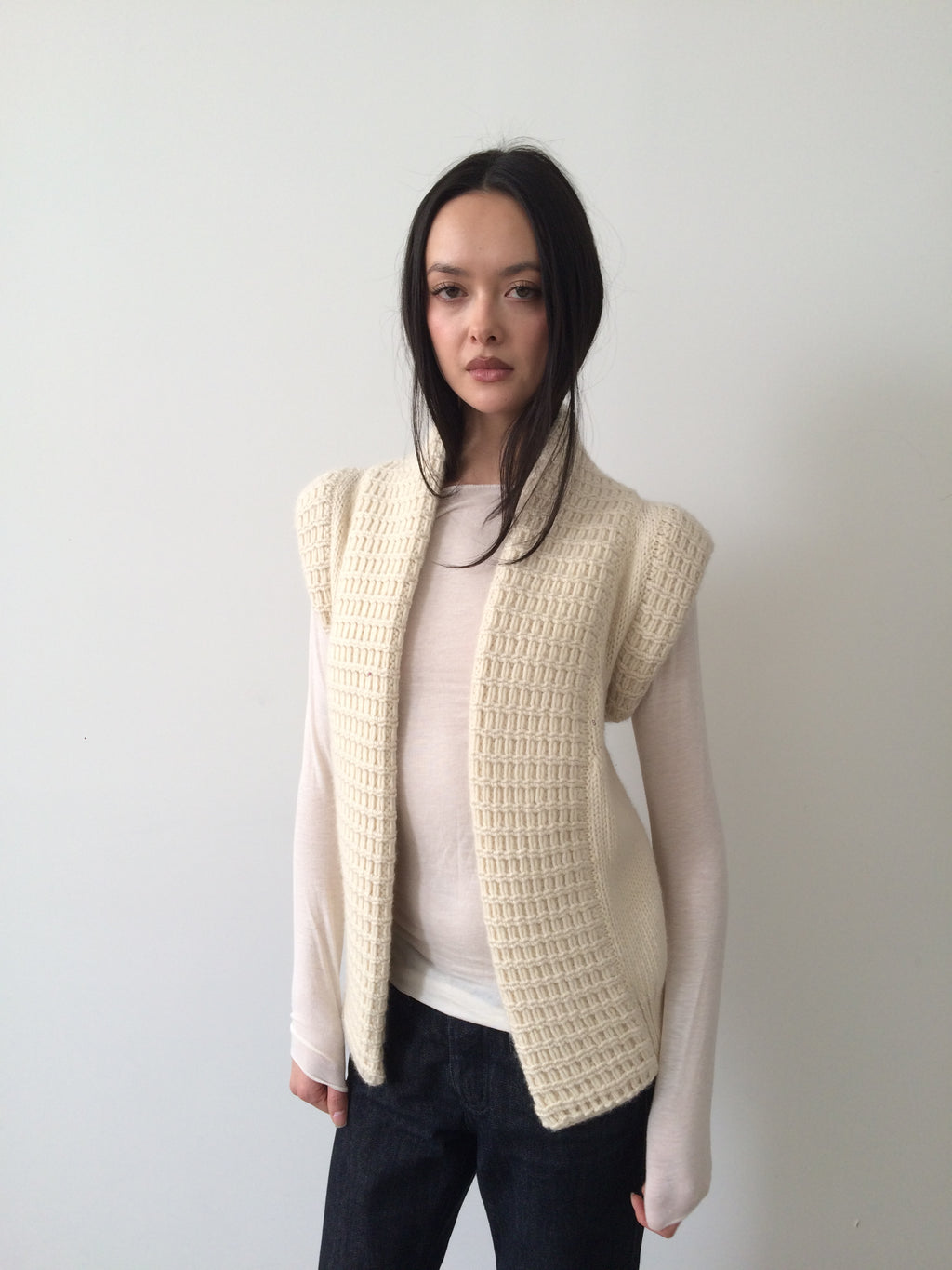 balenciaga cream knit