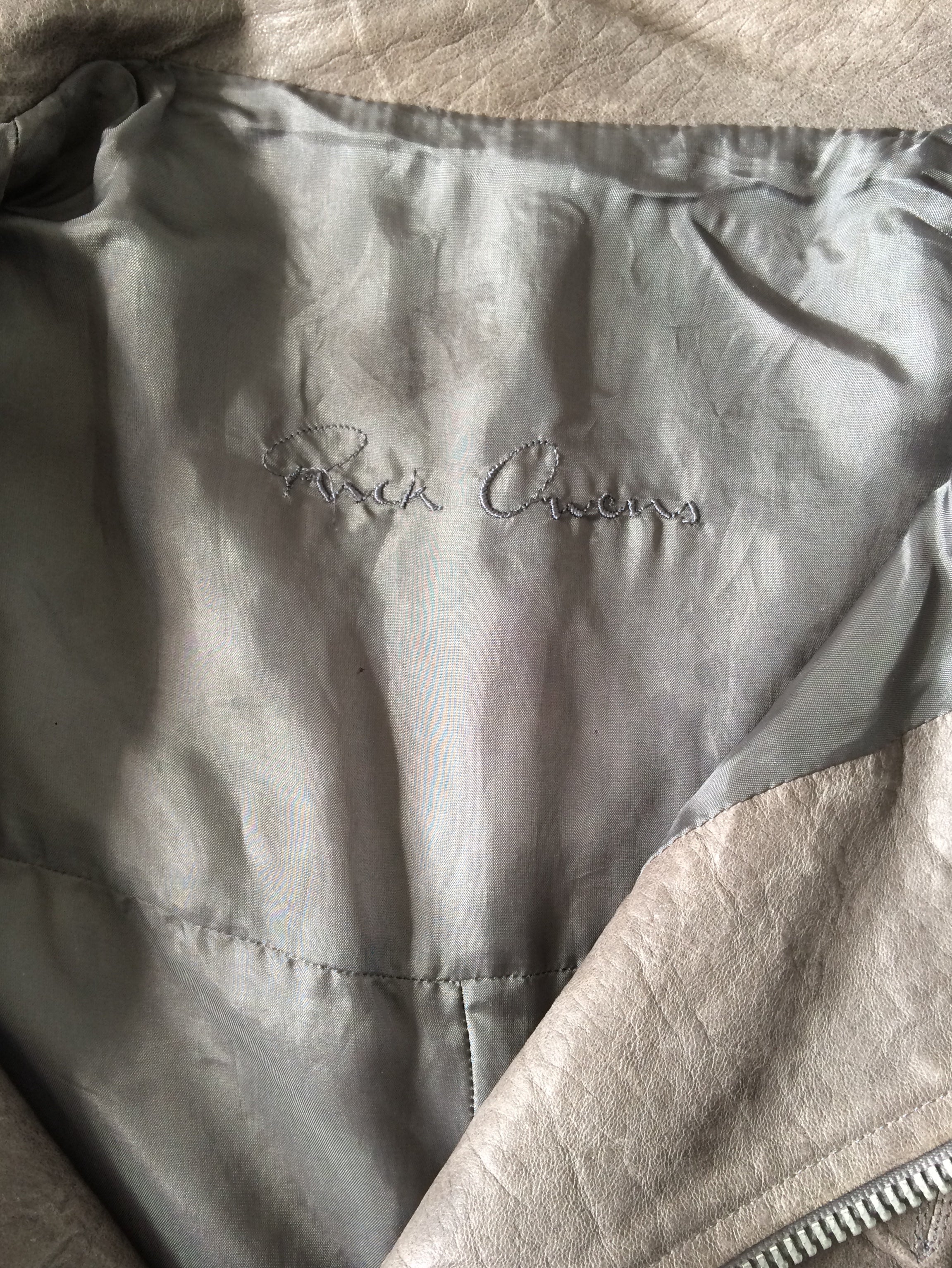 rick owens leather jacket