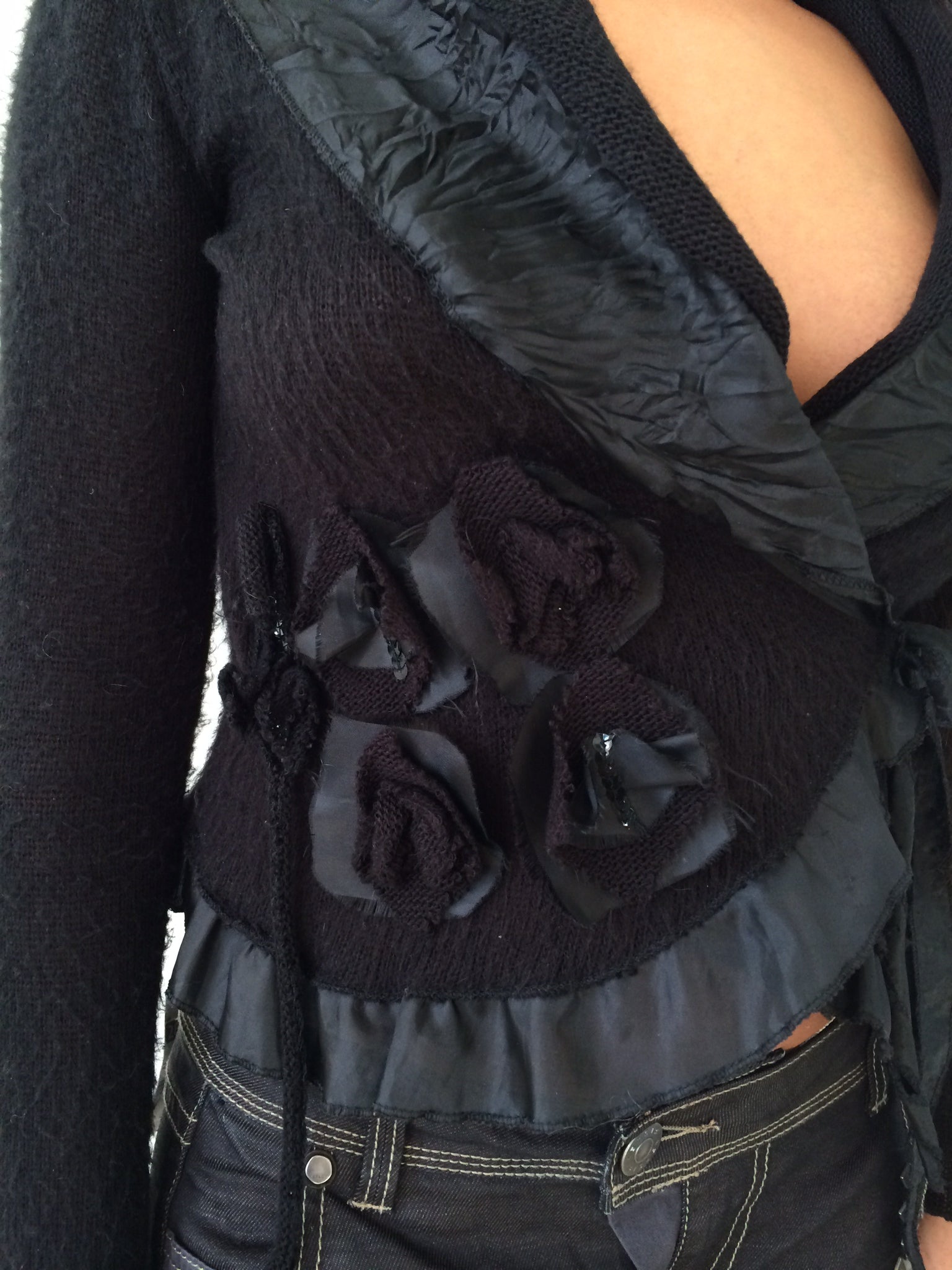 italian brand mohair wrap top