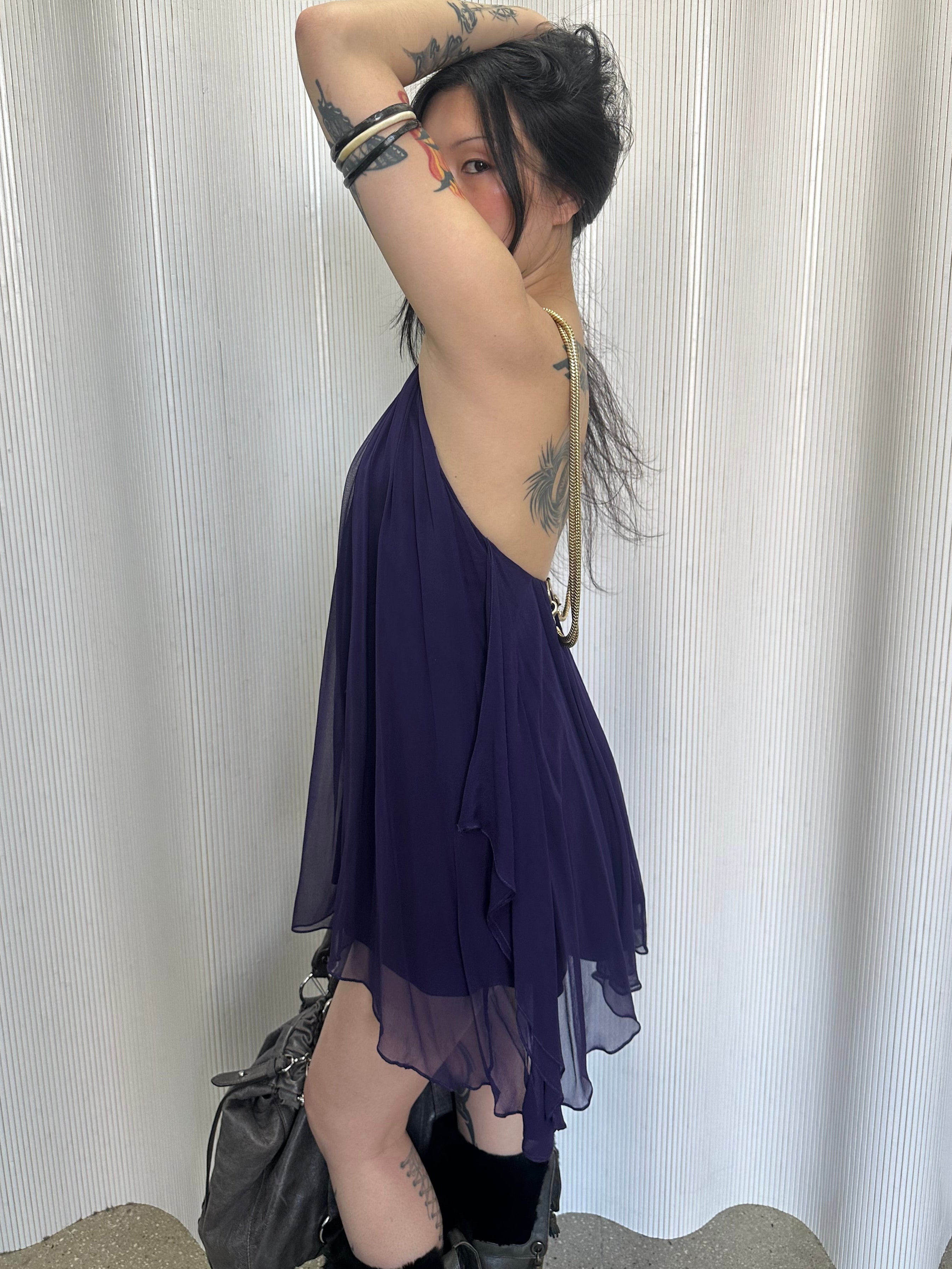 thomas wylde silk mini dress