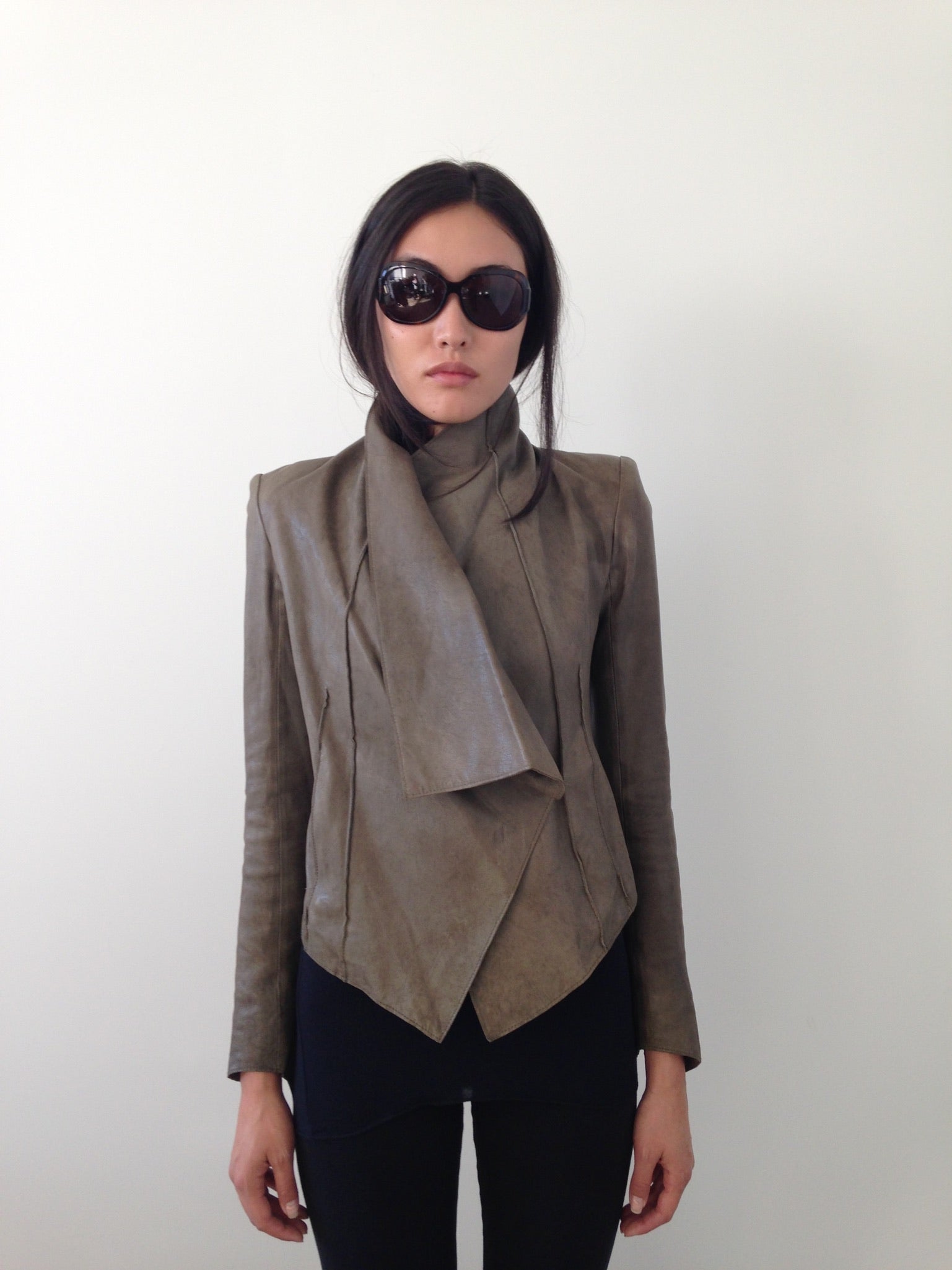 helmut lang lamb leather jacket
