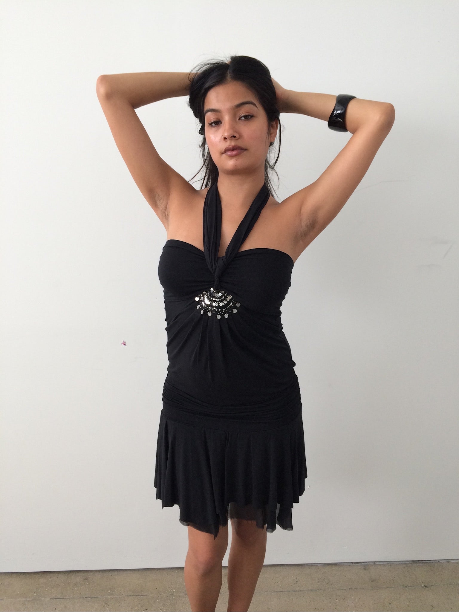 italian brand vintage halter dress
