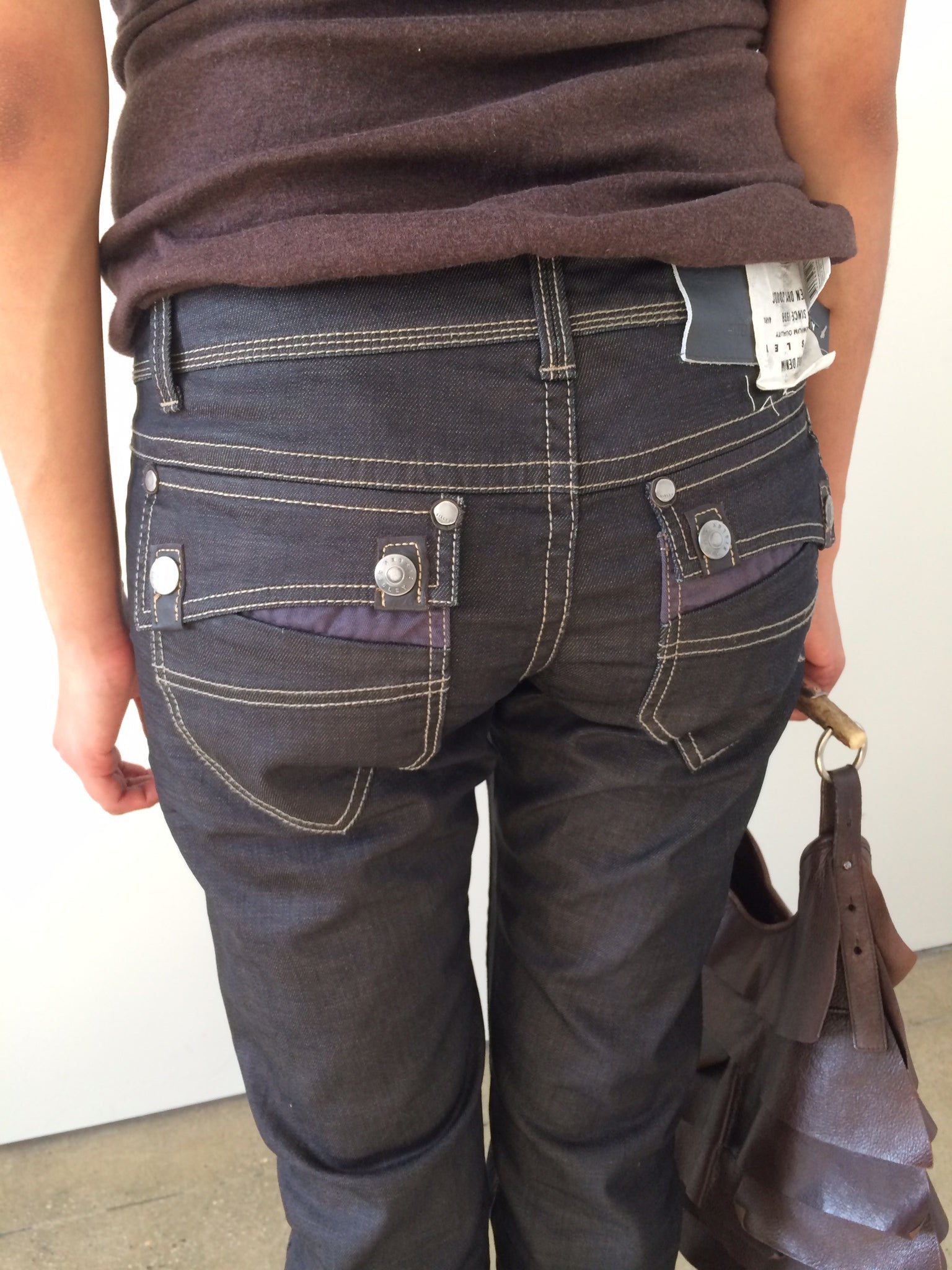 nwt studded italian brand slim fit jeans