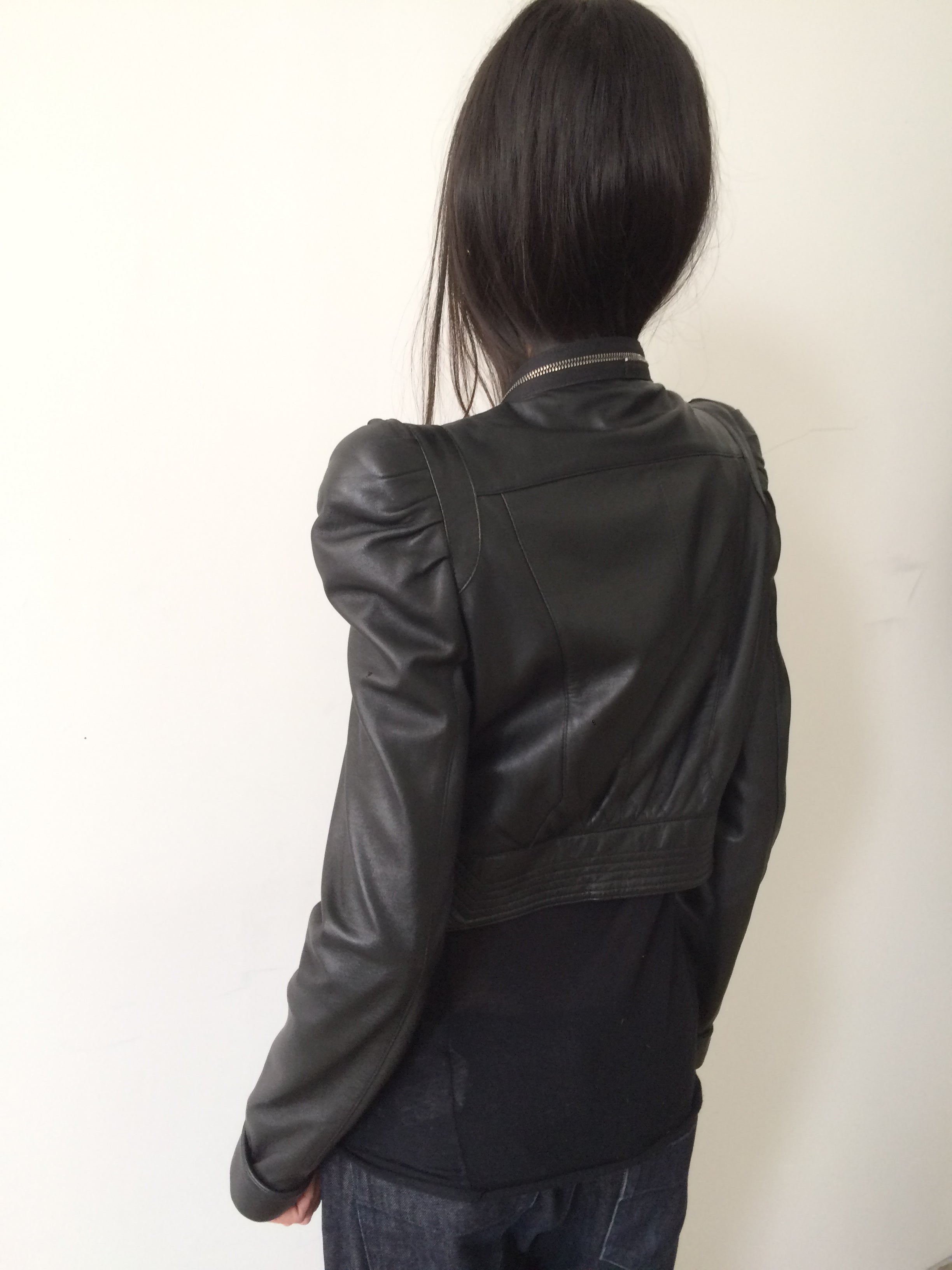 vintage ermanno scervino black zippered jacket