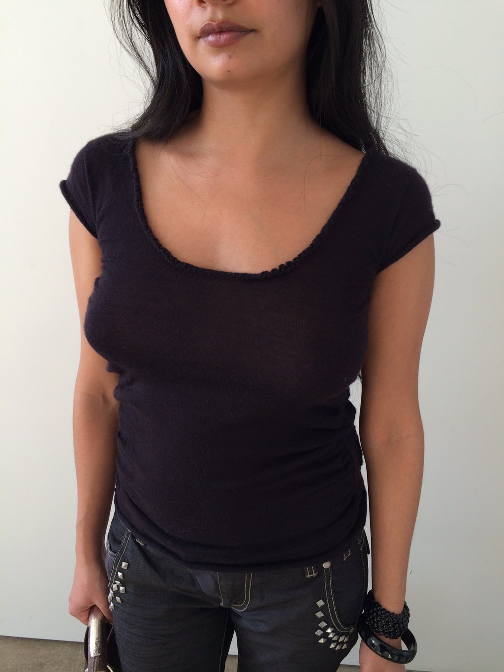 vintage Gucci by tom ford purple cashmere top