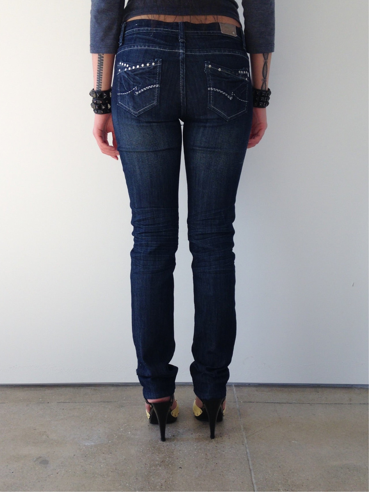 vintage low rise skinny jeans