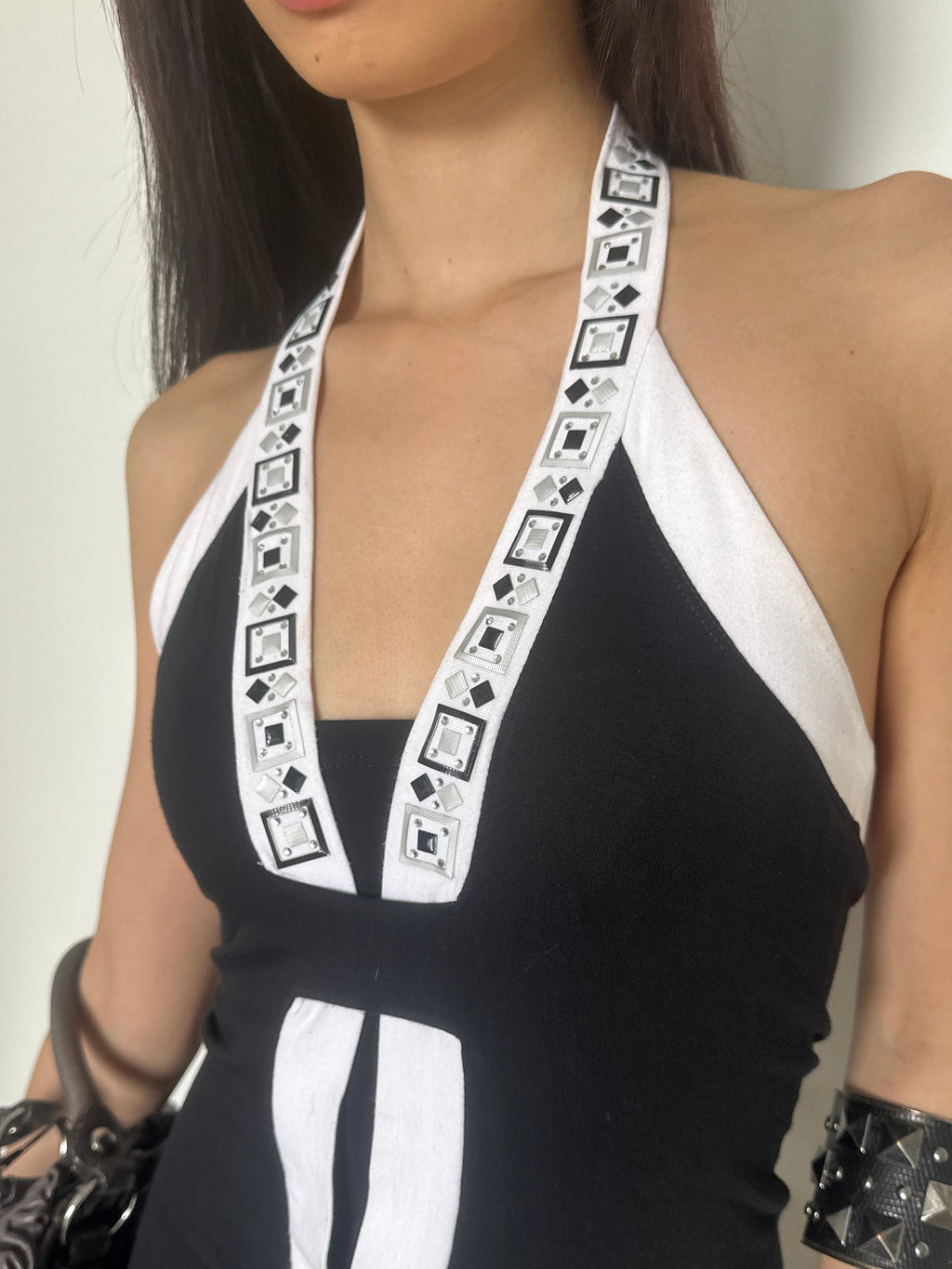 vintage italian brand halter dress