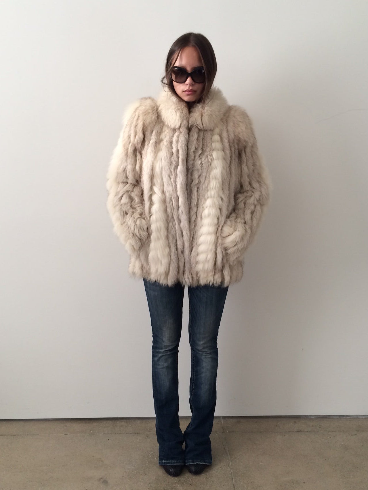 vintage fox fur coat