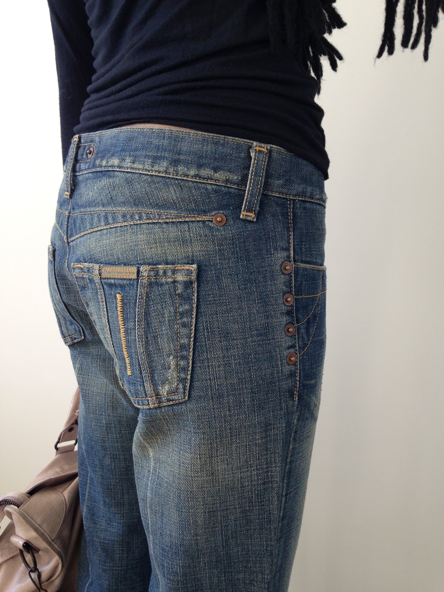 italian brand low rise jeans