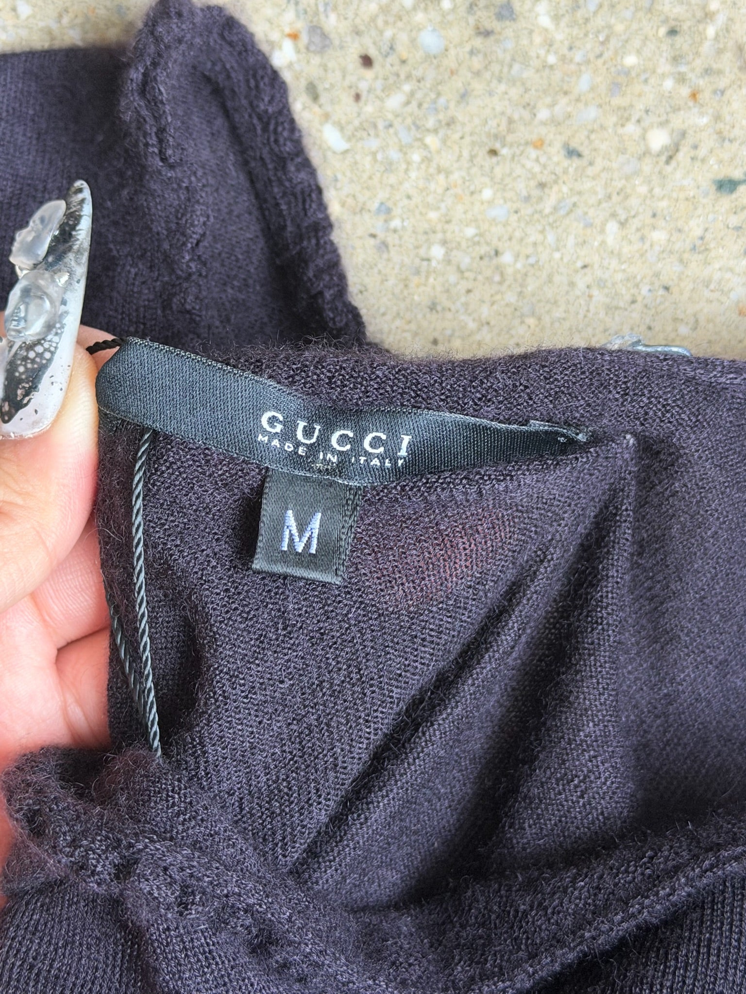 vintage Gucci by tom ford purple cashmere top