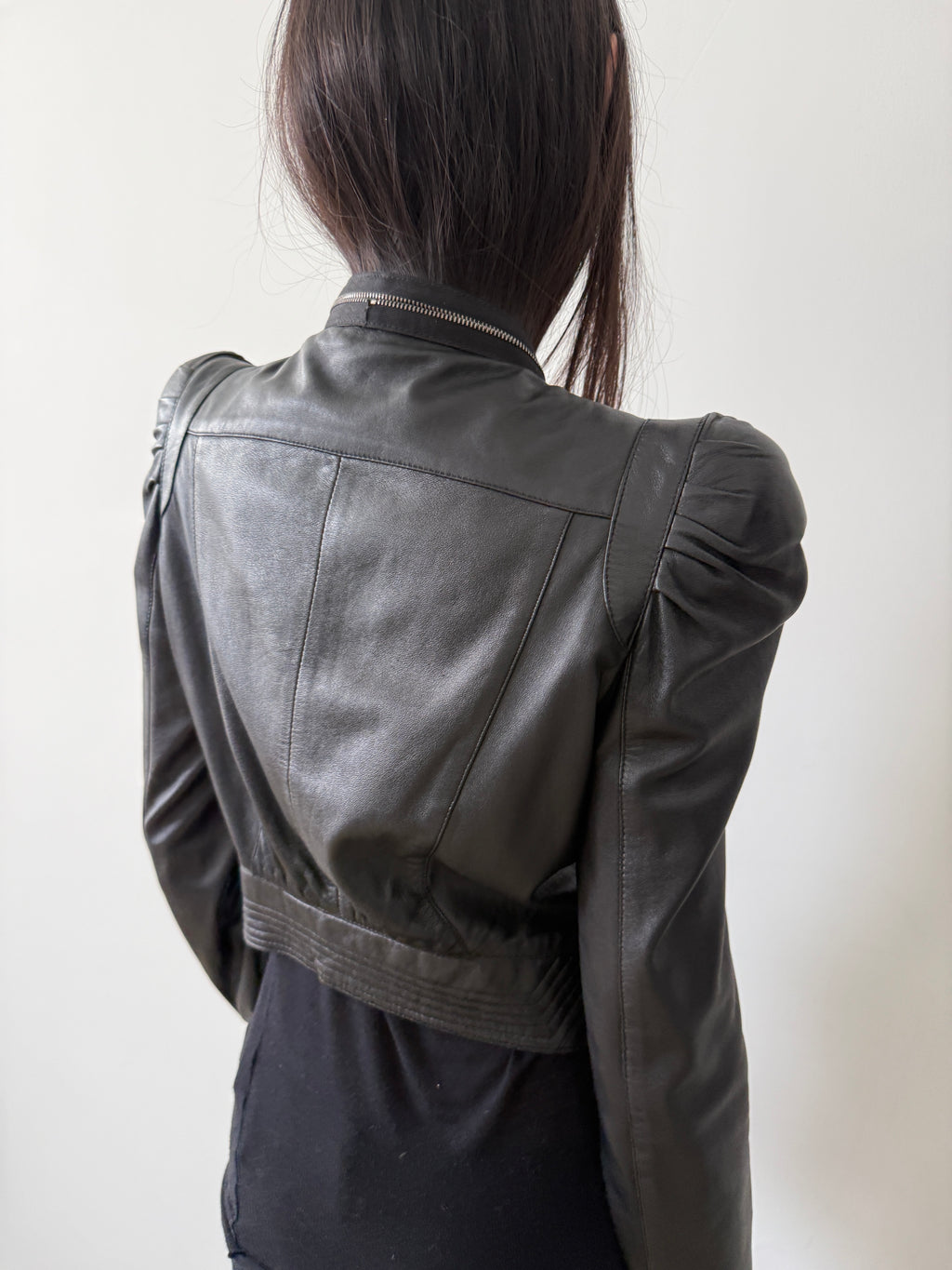vintage ermanno scervino black zippered jacket