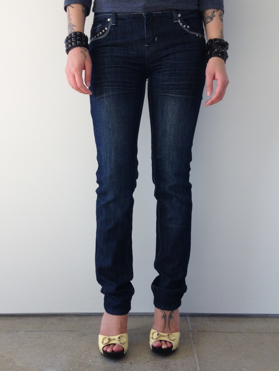 vintage low rise skinny jeans