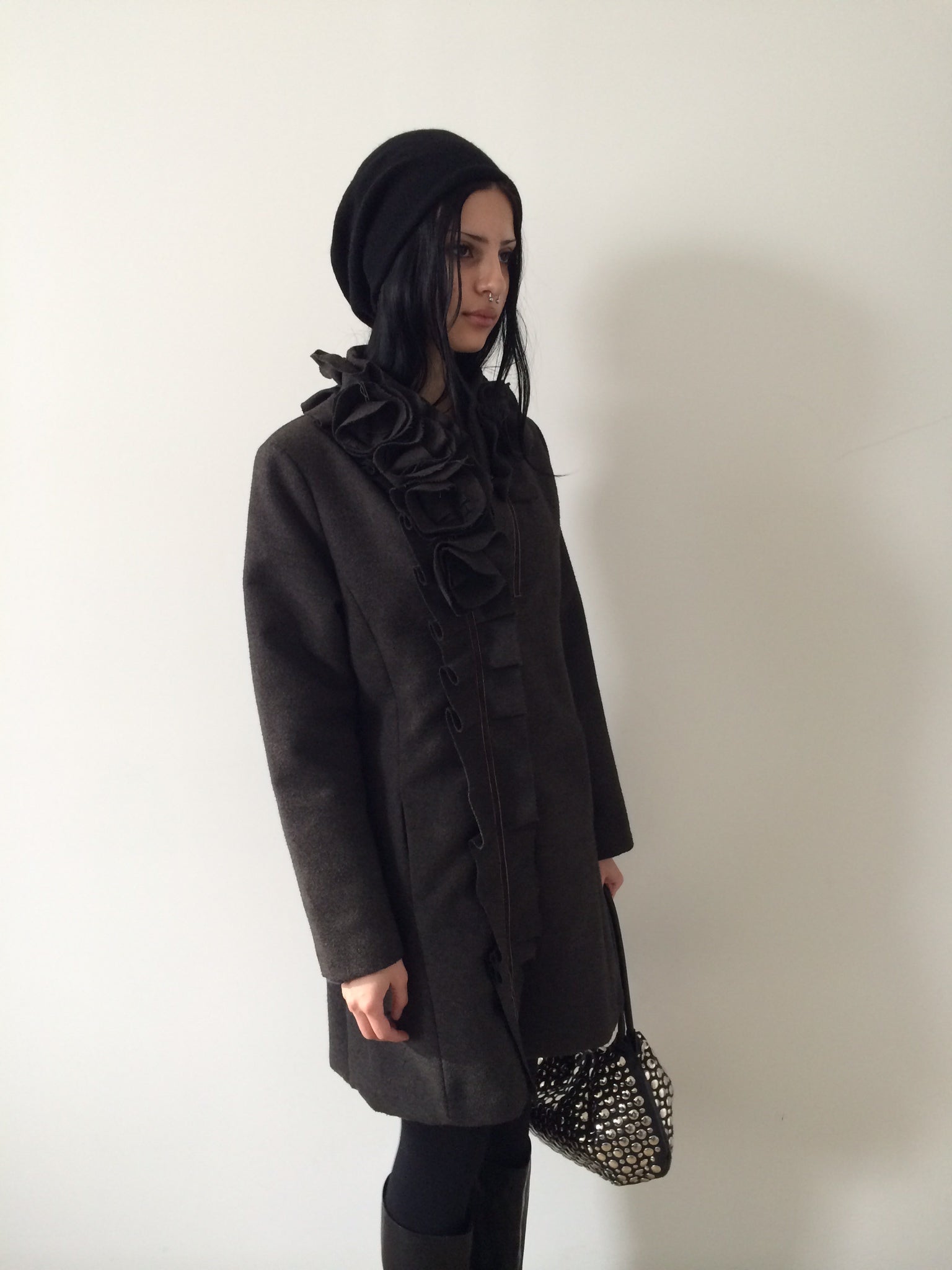 vintage wool coat size s/m
