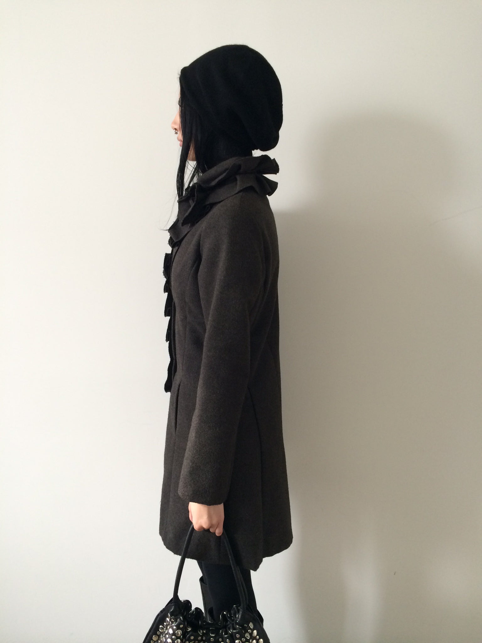 vintage wool coat size s/m