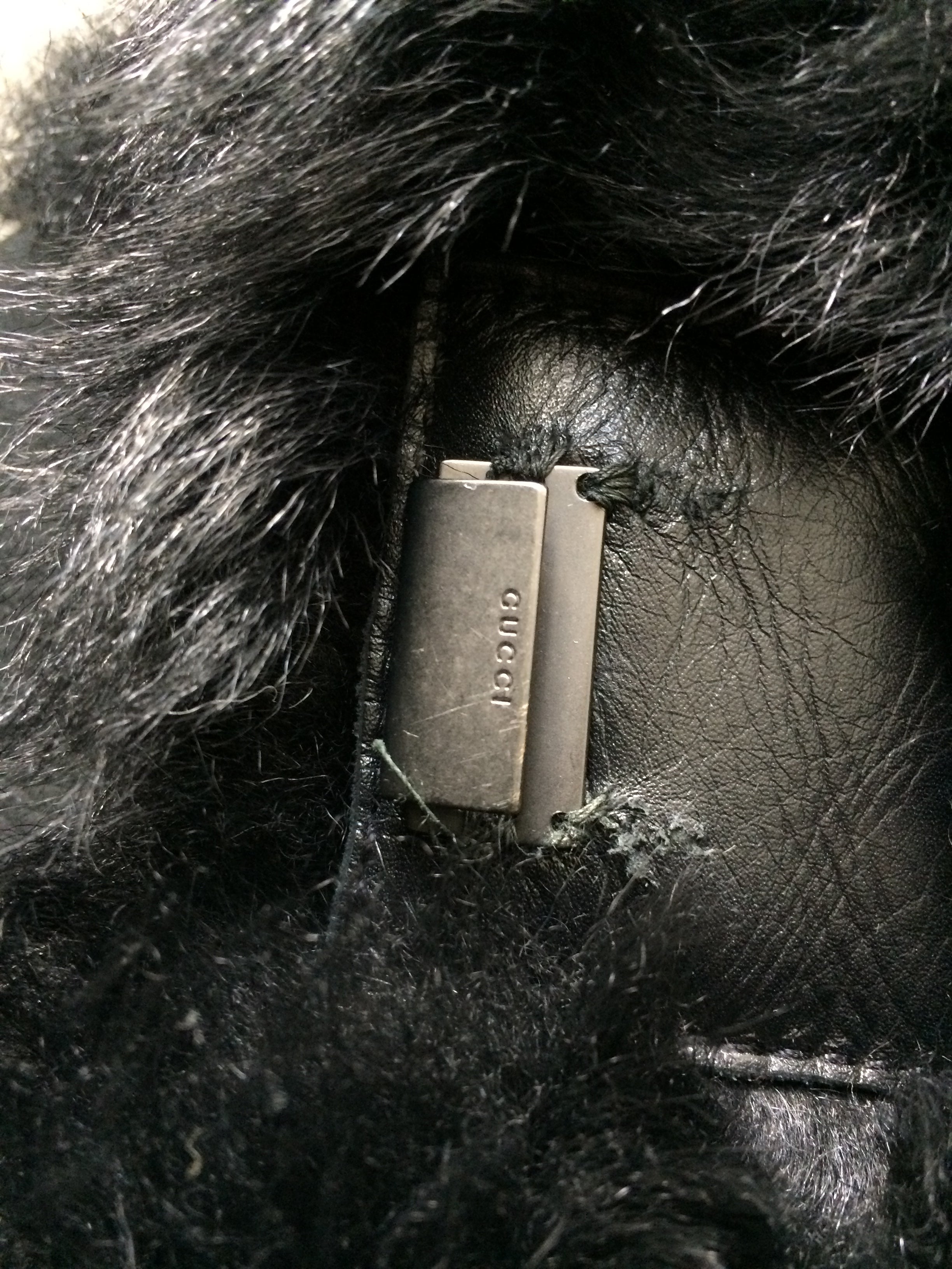 vintage gucci by tom ford era shearling coat