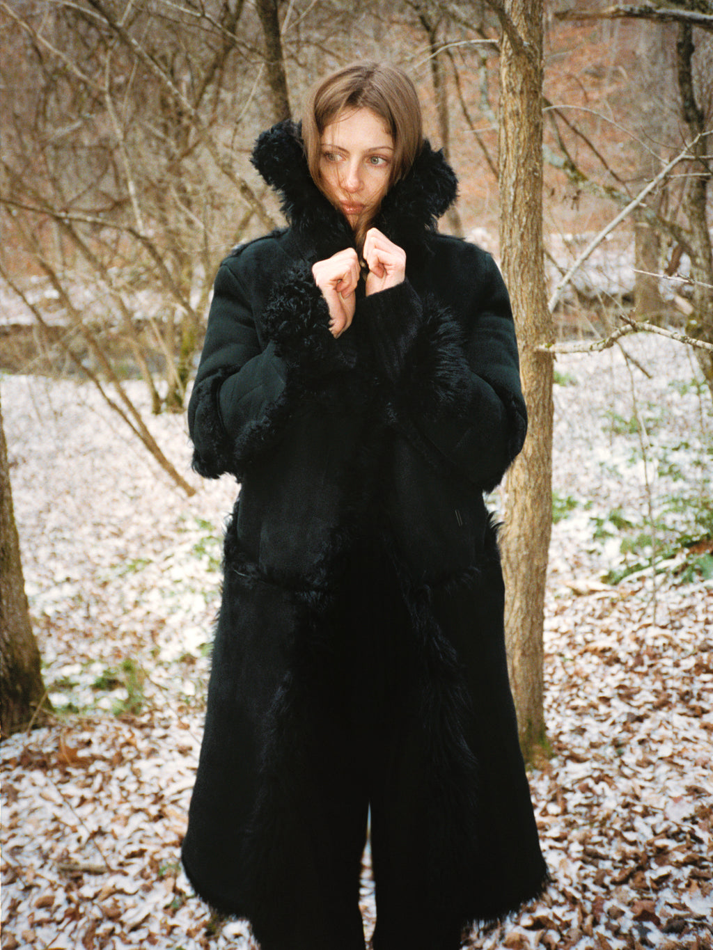 vintage gucci by tom ford era shearling coat
