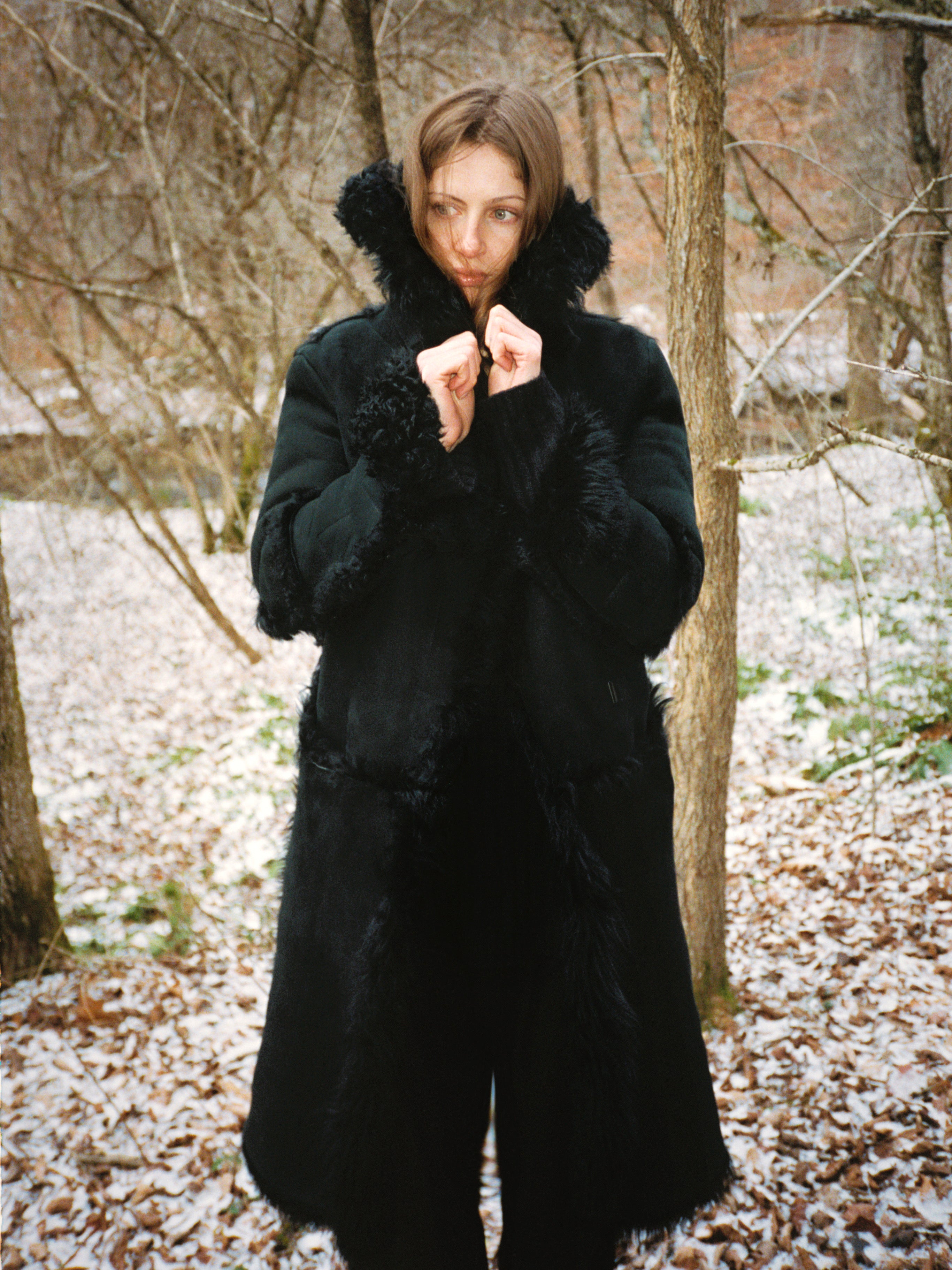 vintage gucci by tom ford era shearling coat