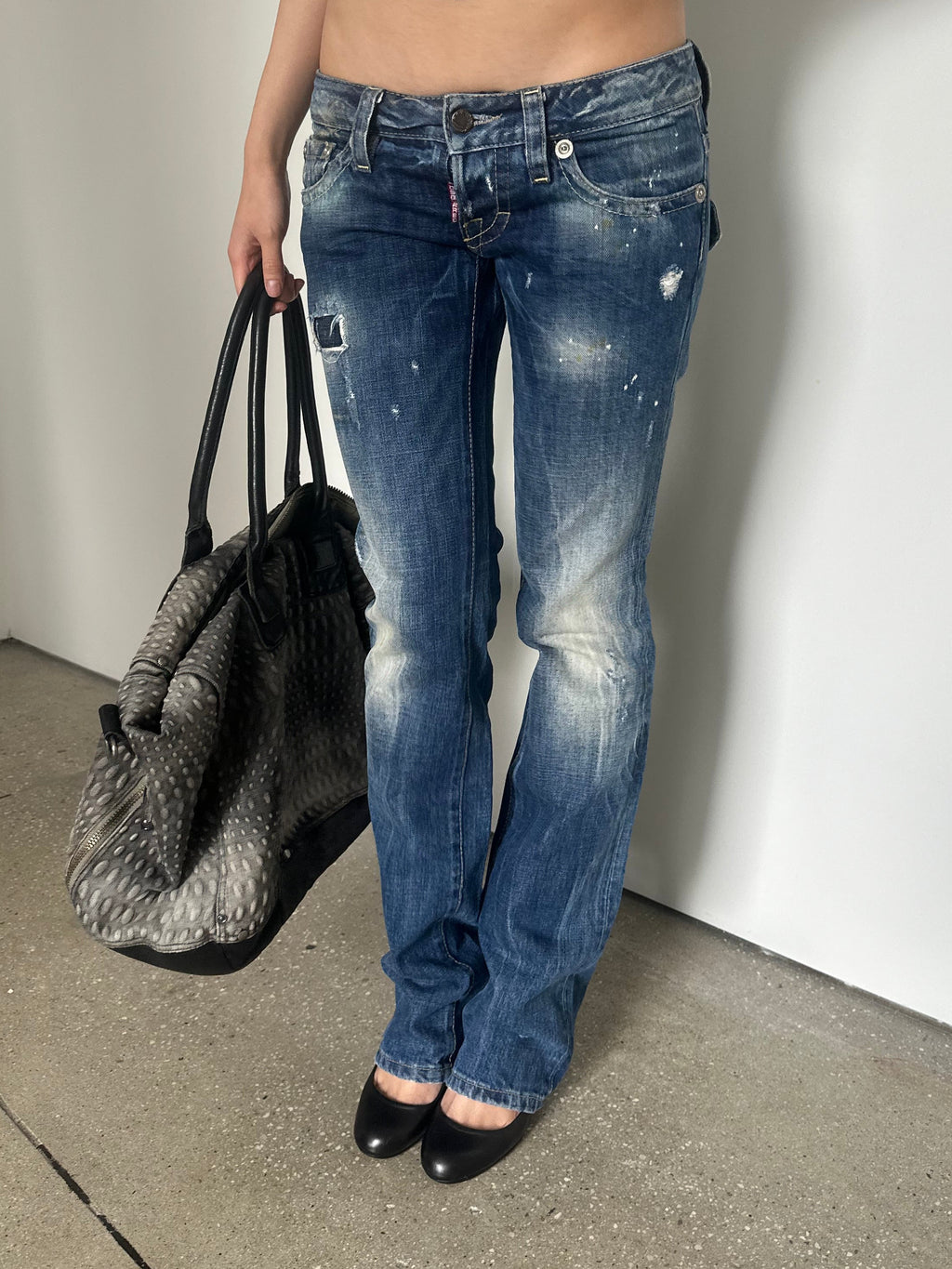 dsquared ultra low rise denim