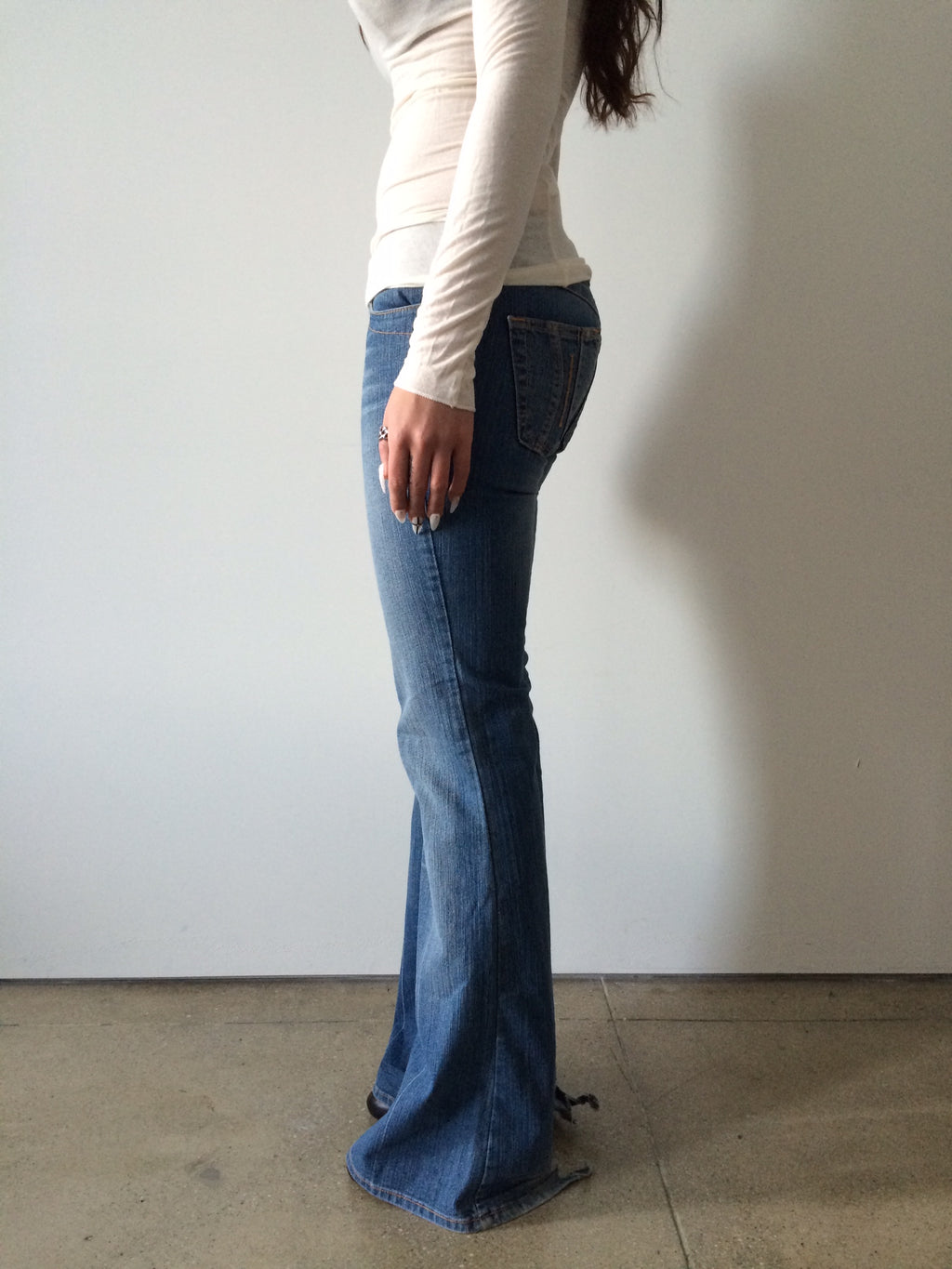 fornarina boot cut jeans