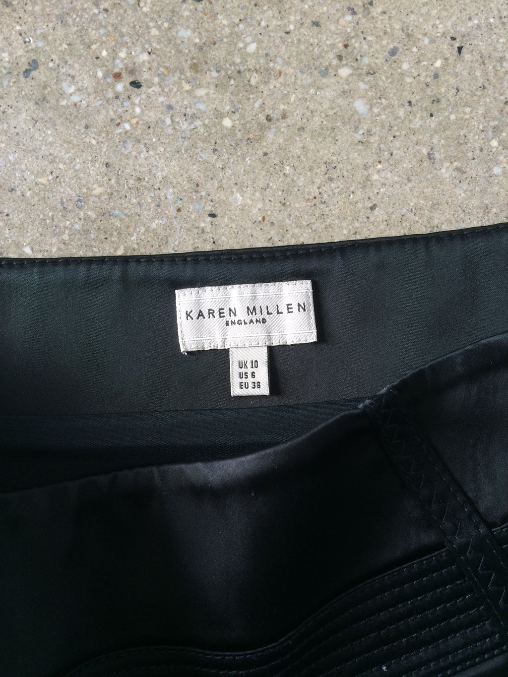 karen millen silk skirt
