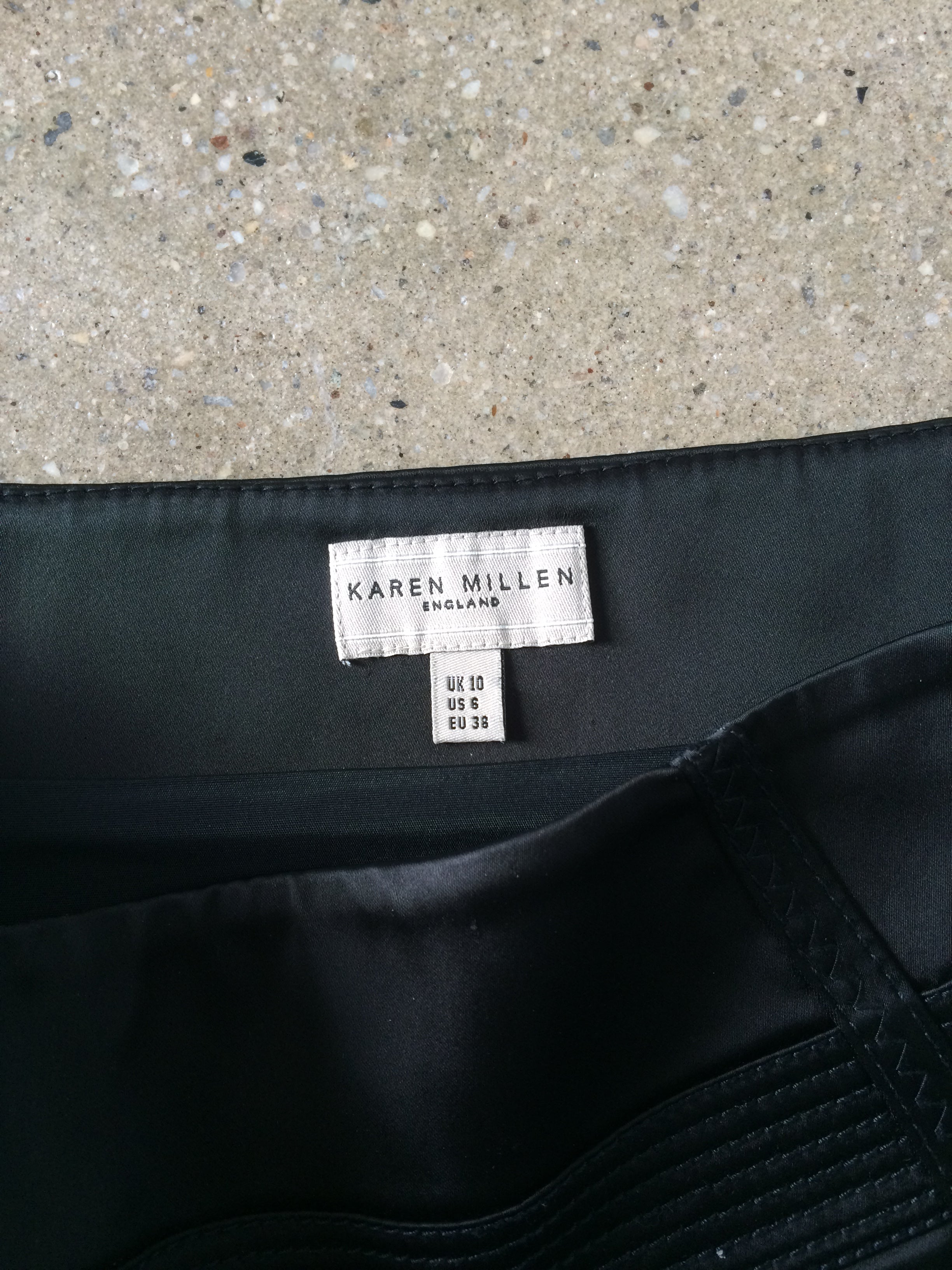 karen millen silk skirt